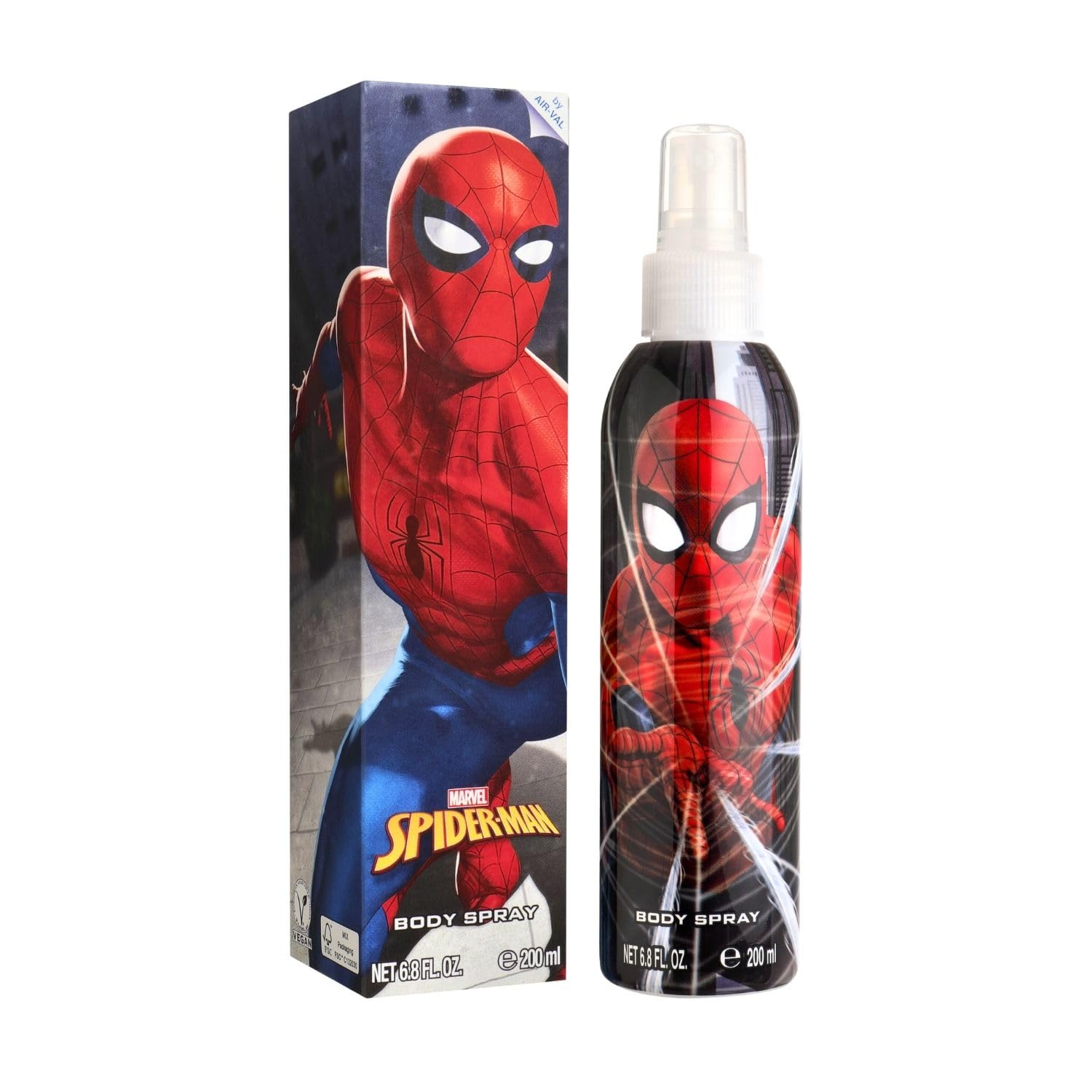 [Body Mist] Marvel Spider Man Cool Cologne for Kids Red/white/blue/black 6.8 Fl Oz