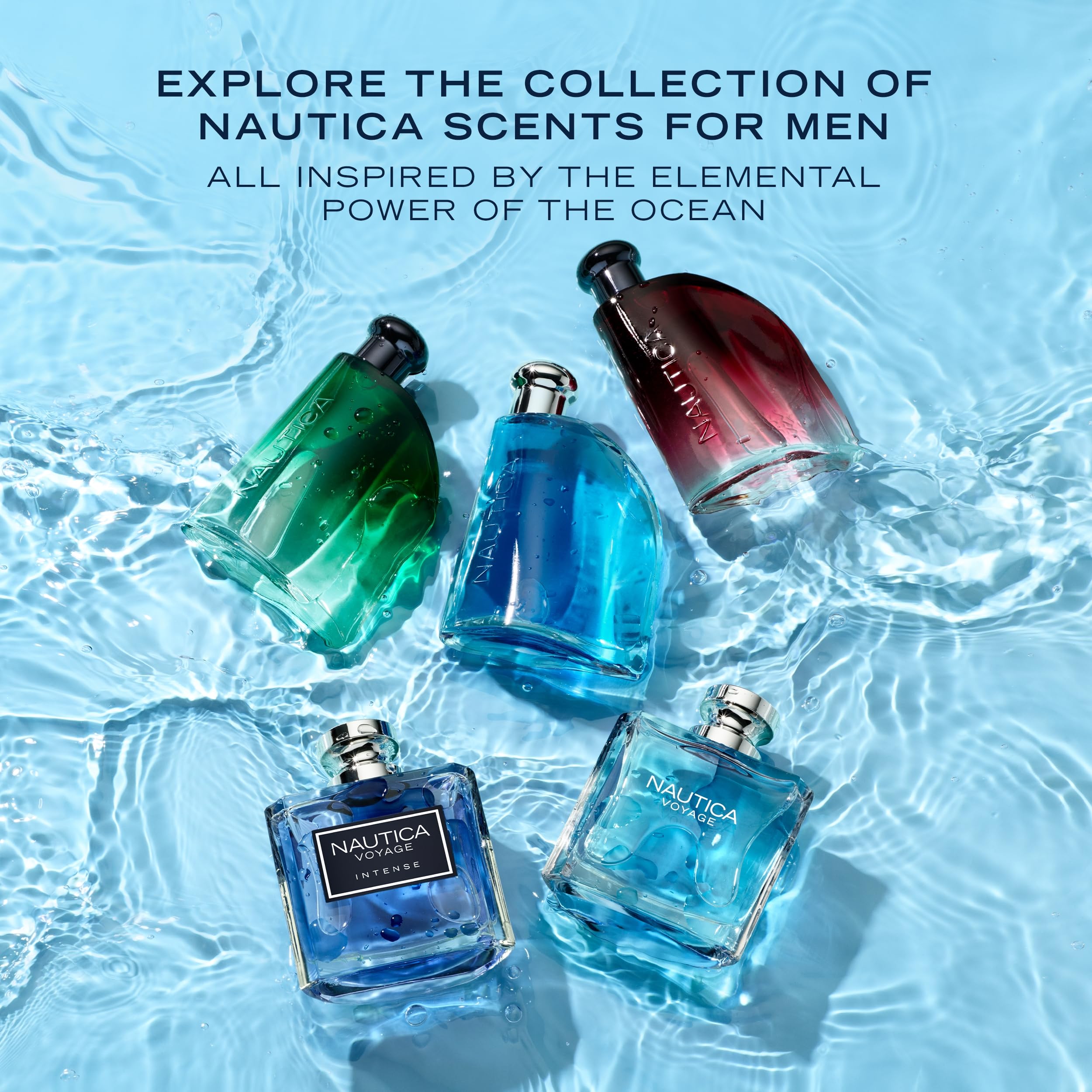 Nautica Voyage Cologne and Fresh Romantic Fruity Scent Woody Aquatic Notes of