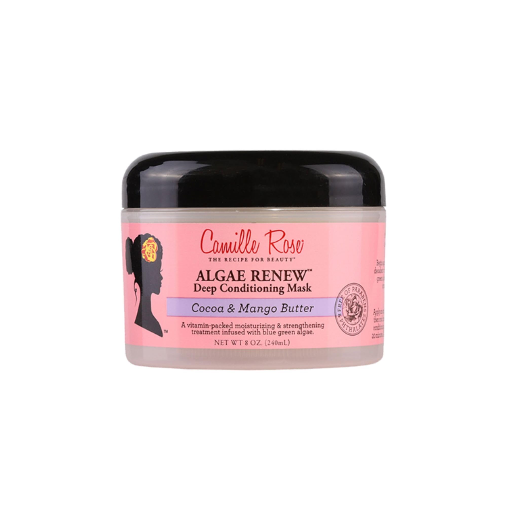 Camille Rose Algae Renew Deep Conditioning Hair Mask With Peppermint Blue Green - Thumbnail 2