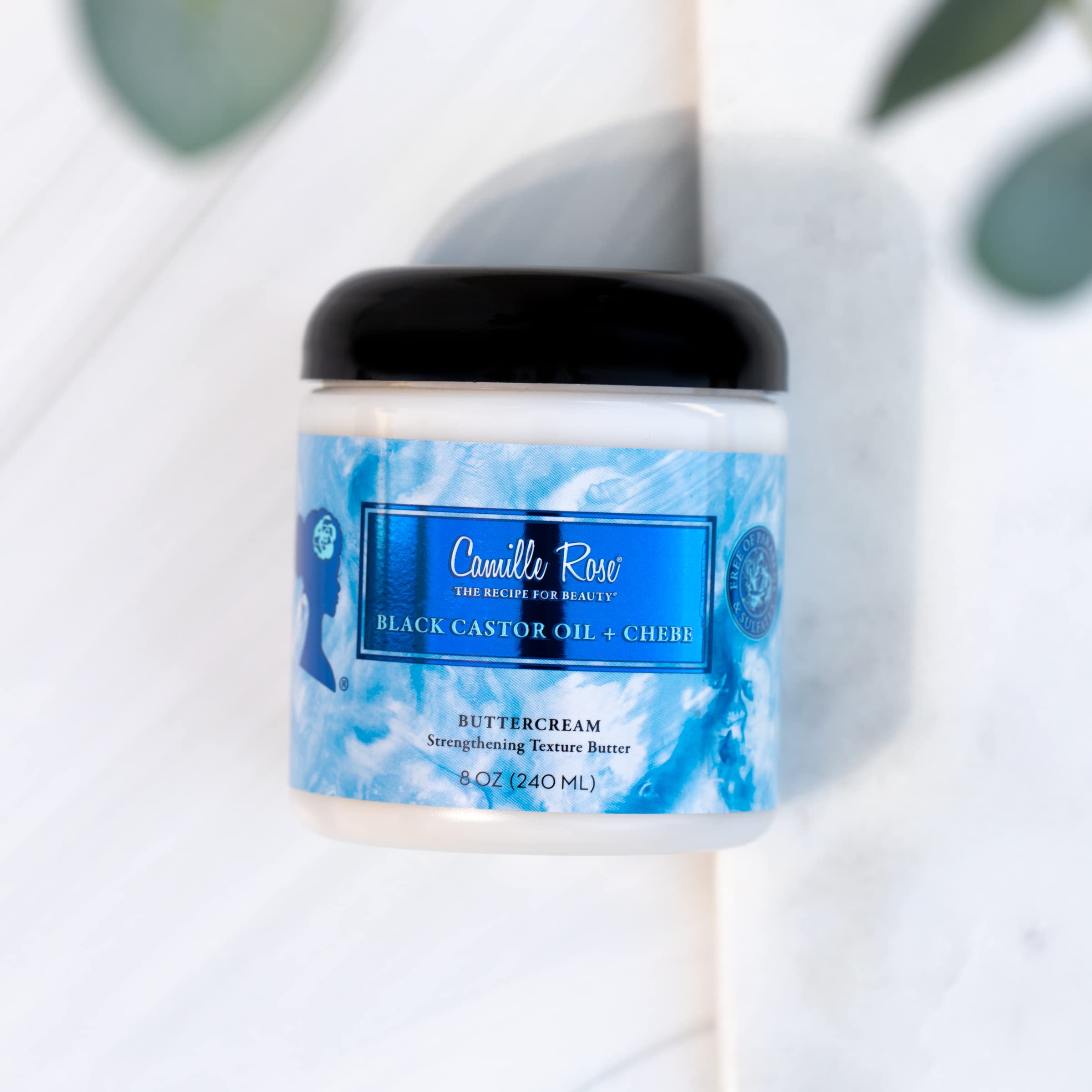 Camille Rose Black Castor Oil Chebe Buttercream Strengthening and Styling - Thumbnail 3