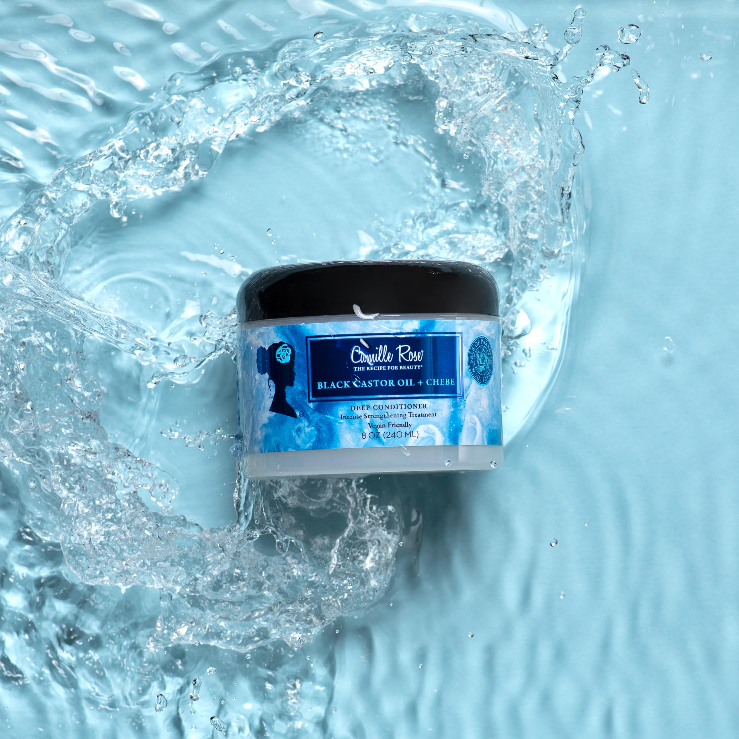 Camille Rose Vegan Black Castor Oil Chebe Deep Hair Conditioner With Jojoba Oil - Thumbnail 2