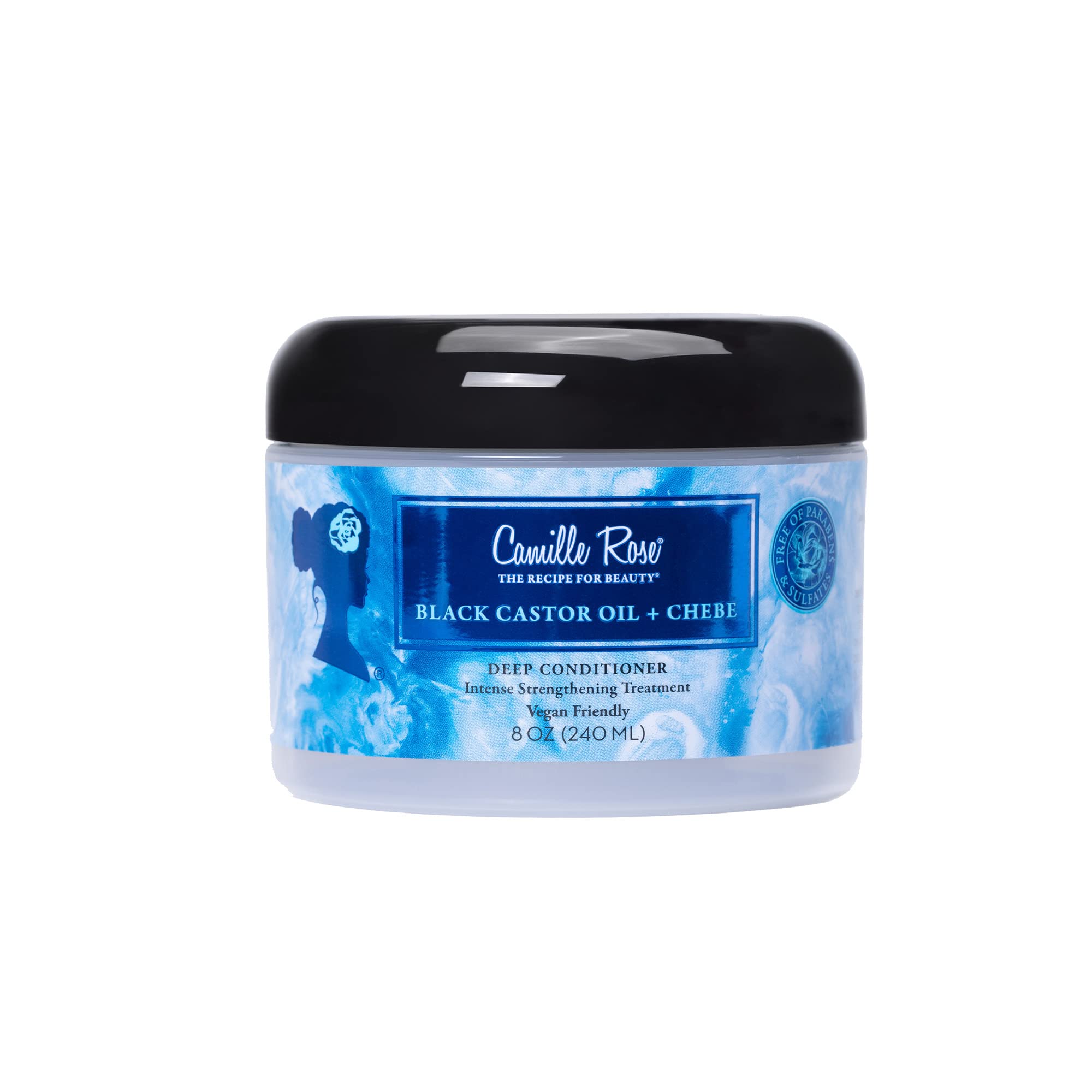 Camille Rose Vegan Black Castor Oil Chebe Deep Hair Conditioner With Jojoba Oil - Thumbnail 3