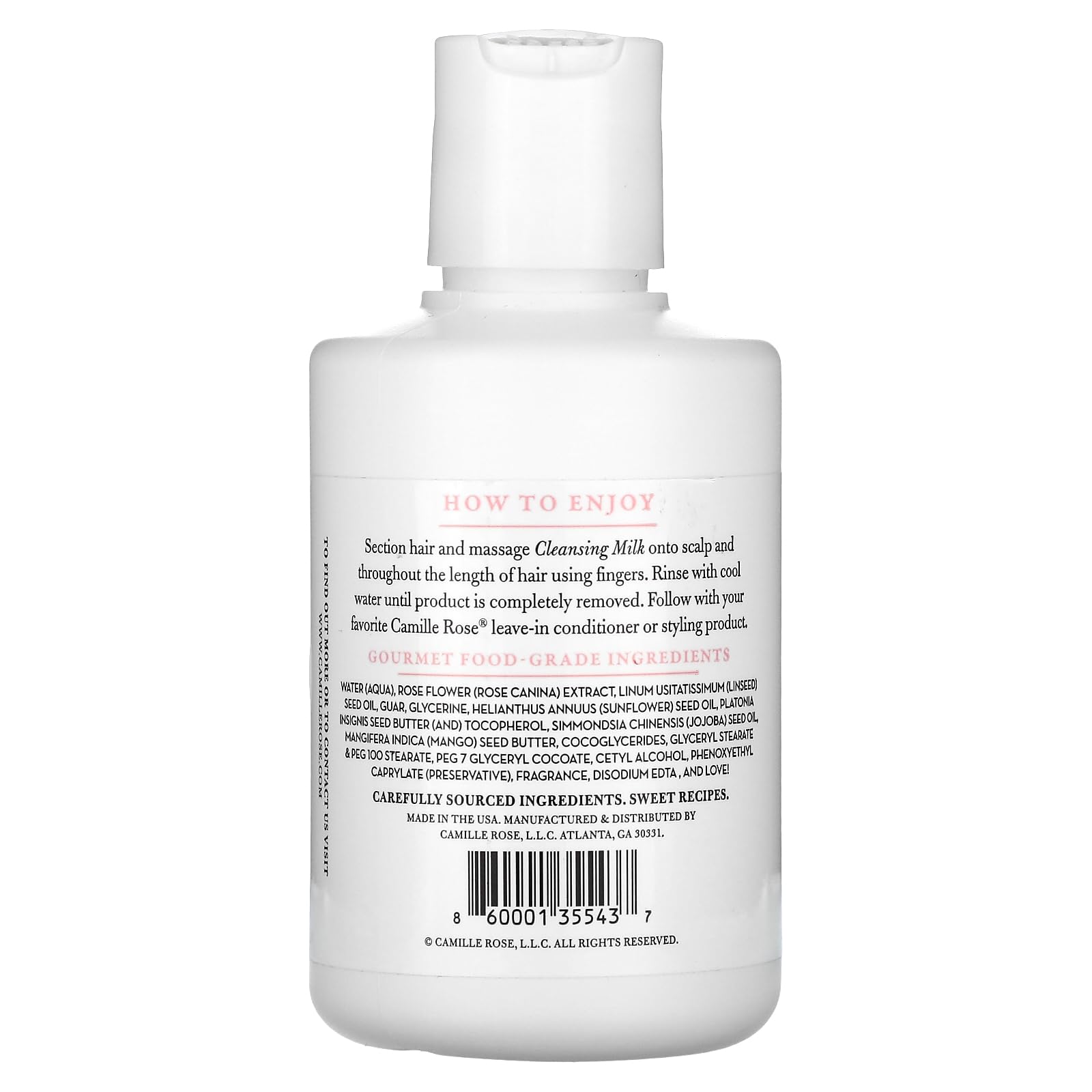 Camille Rose Rose Cleansing Milk 8 Fl Oz - Thumbnail 2