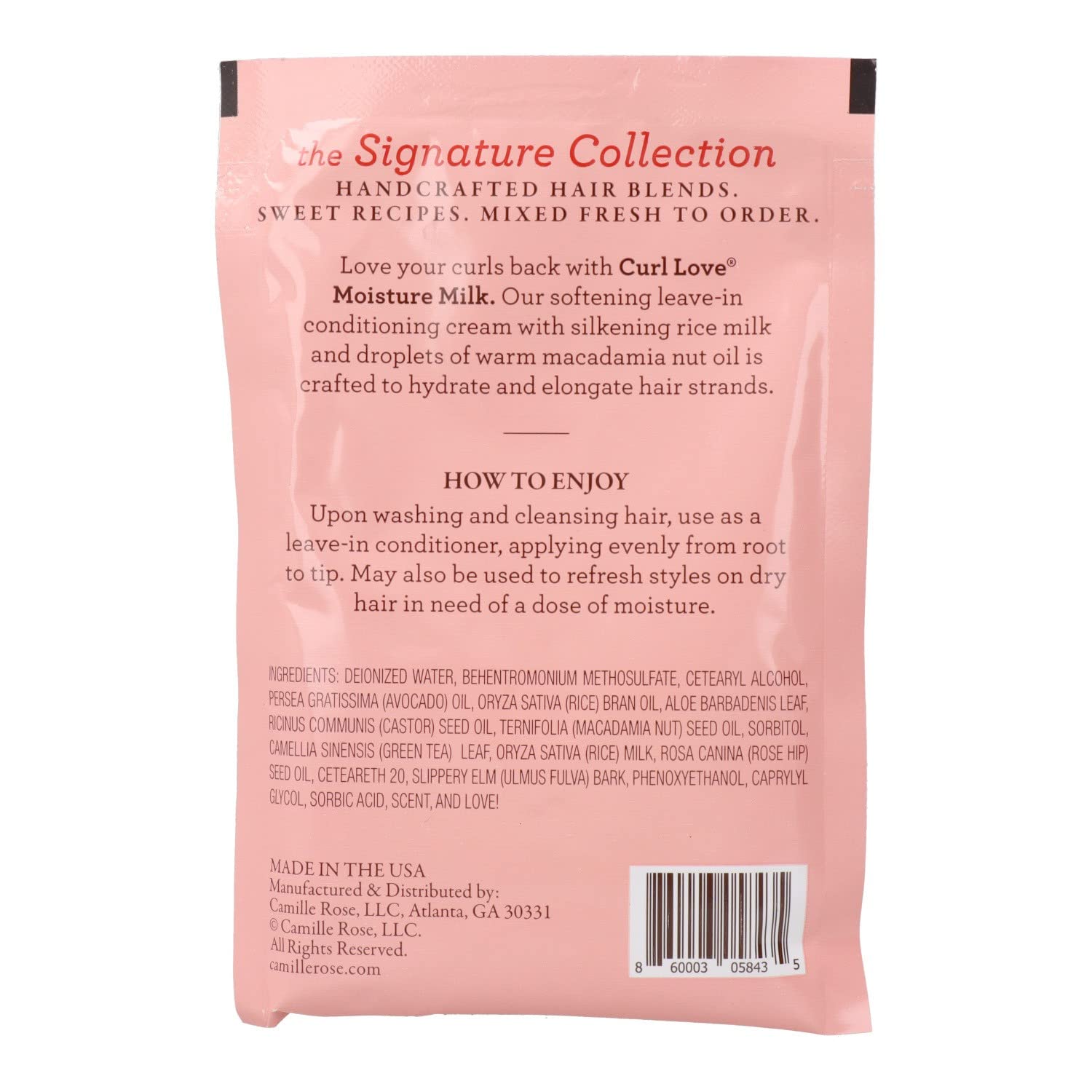 Camille Rose Curl Love Moisture Milk 1.7 oz - Thumbnail 2