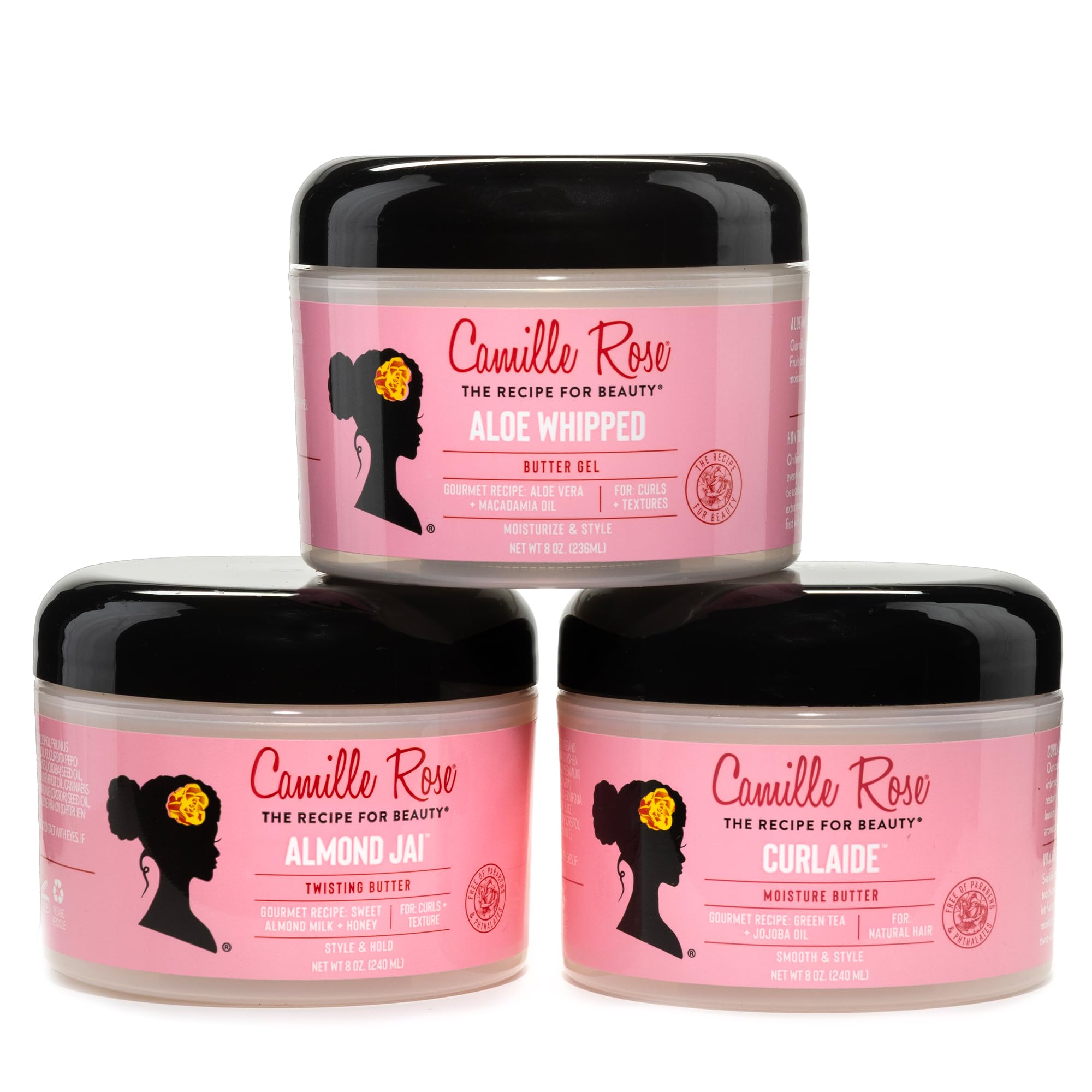 Camille Rose Curlaide Moisture Butter Curly Hair Cream With Green Tea Jojoba - Thumbnail 3