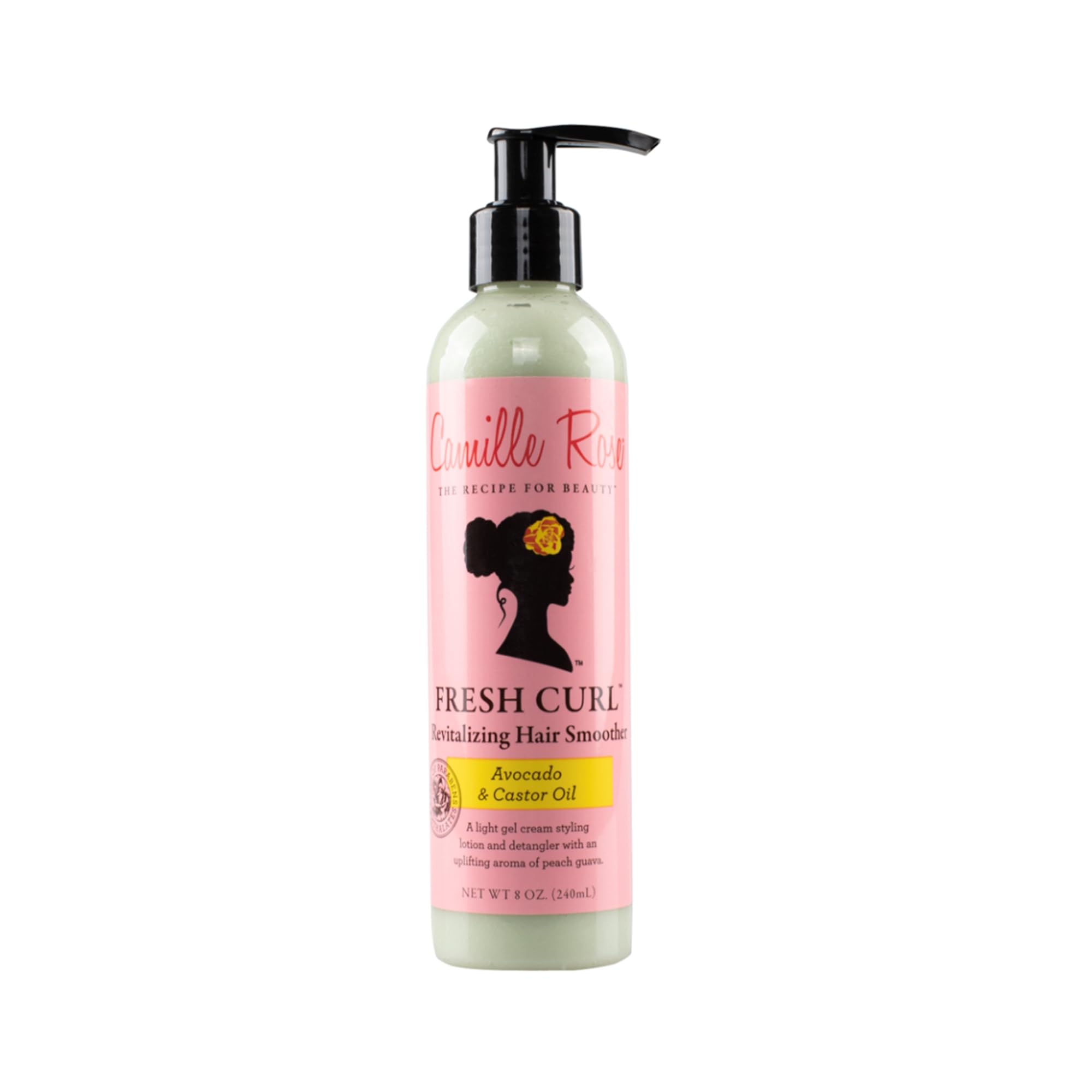 Camille Rose Fresh Curl Cream Revitalizing Hair Smoother Detangler With Avocado - Thumbnail 2