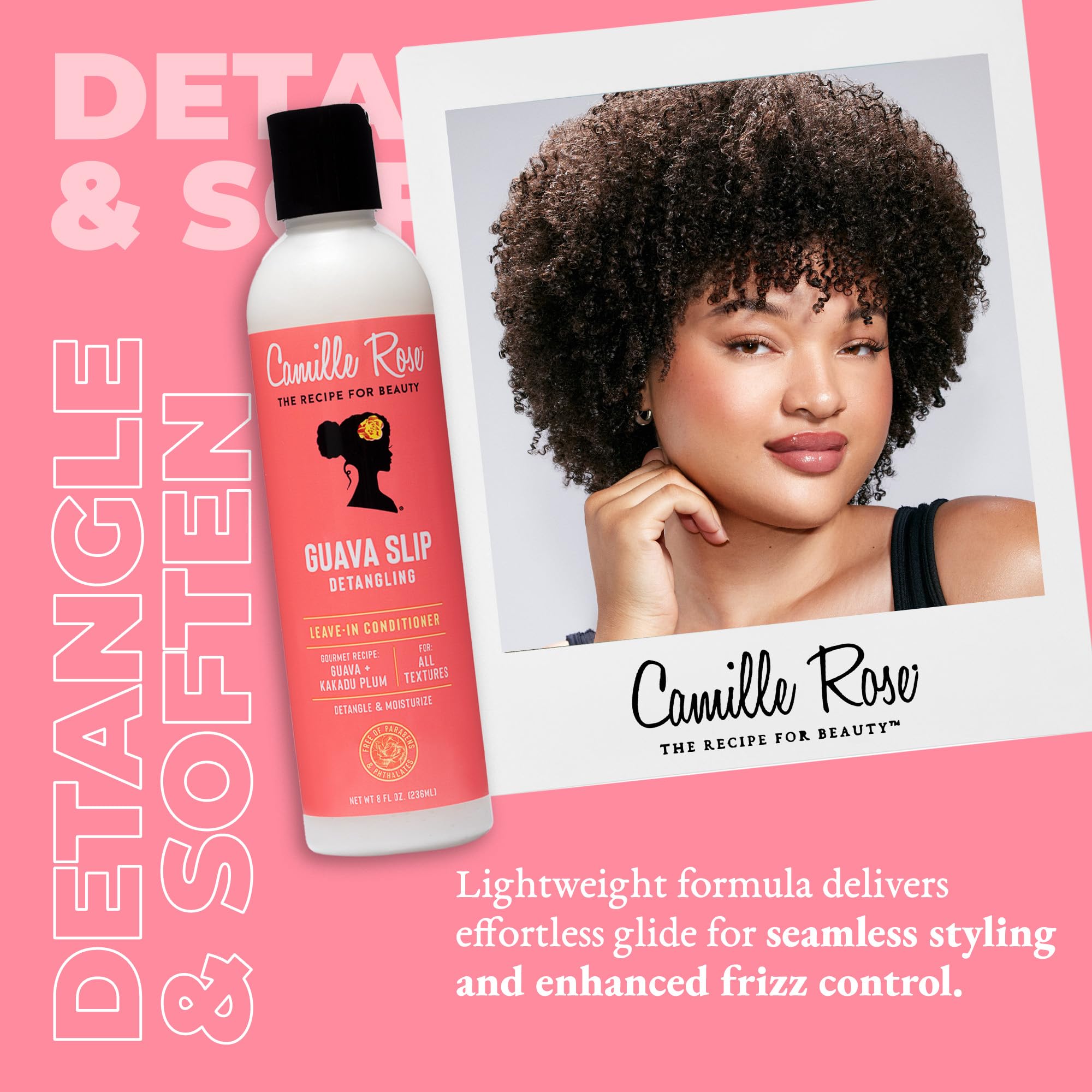 Camille Rose Guava Slip Detangling Leave In Conditioner With Guava Kakadu Plum - Thumbnail 2
