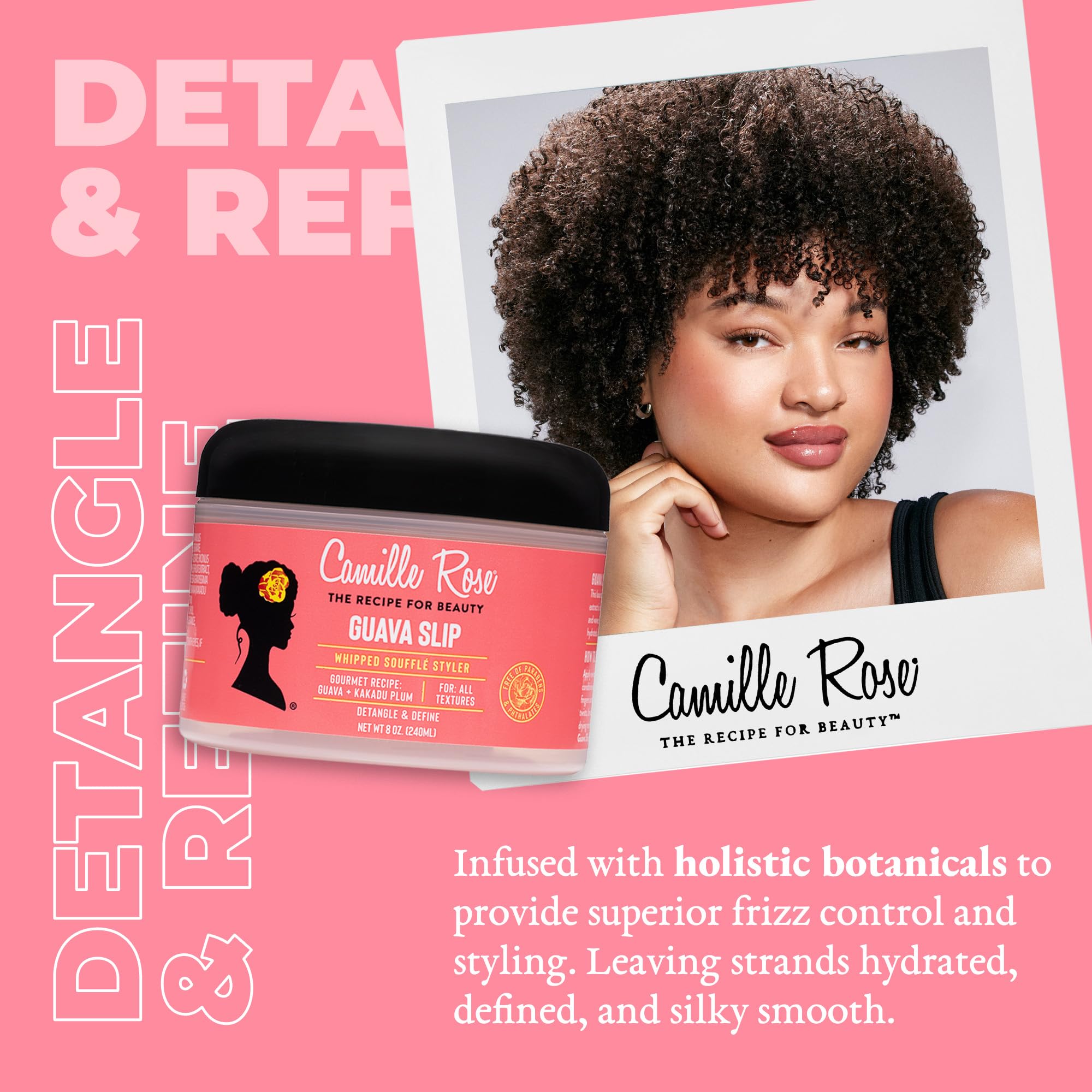 Camille Rose Guava Whipped Hair Styling Cream With Kakadu Plum Shea Butter To - Thumbnail 2