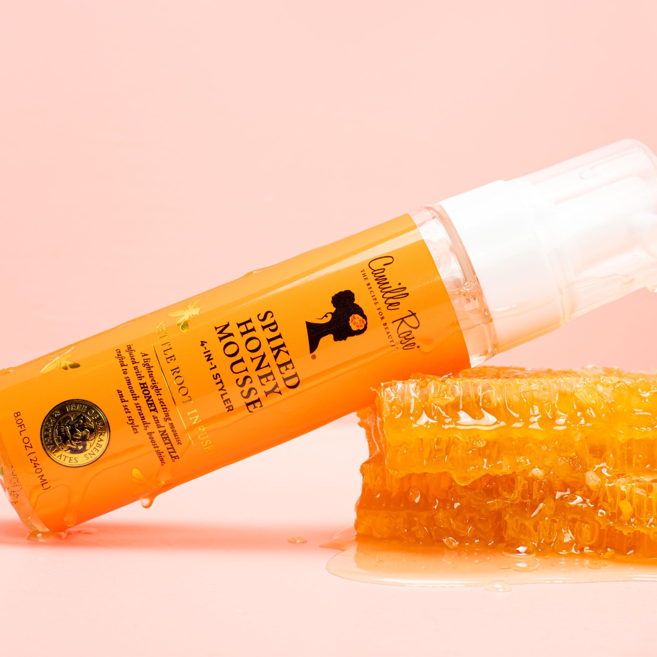 Camille Rose Spiked Honey Mousse 4 In 1 Hair Styler With Nettle Root To Nourish - Thumbnail 3