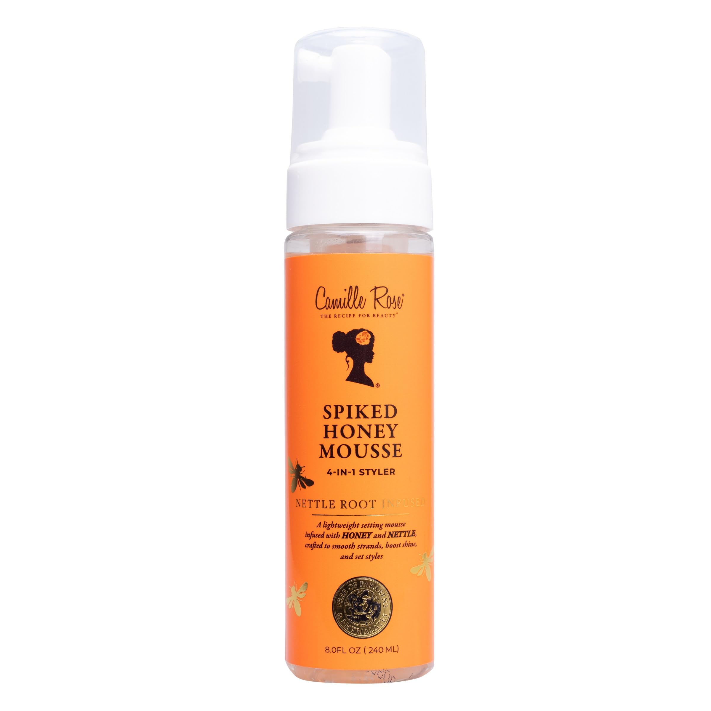 Camille Rose Spiked Honey Mousse 4 In 1 Hair Styler With Nettle Root To Nourish