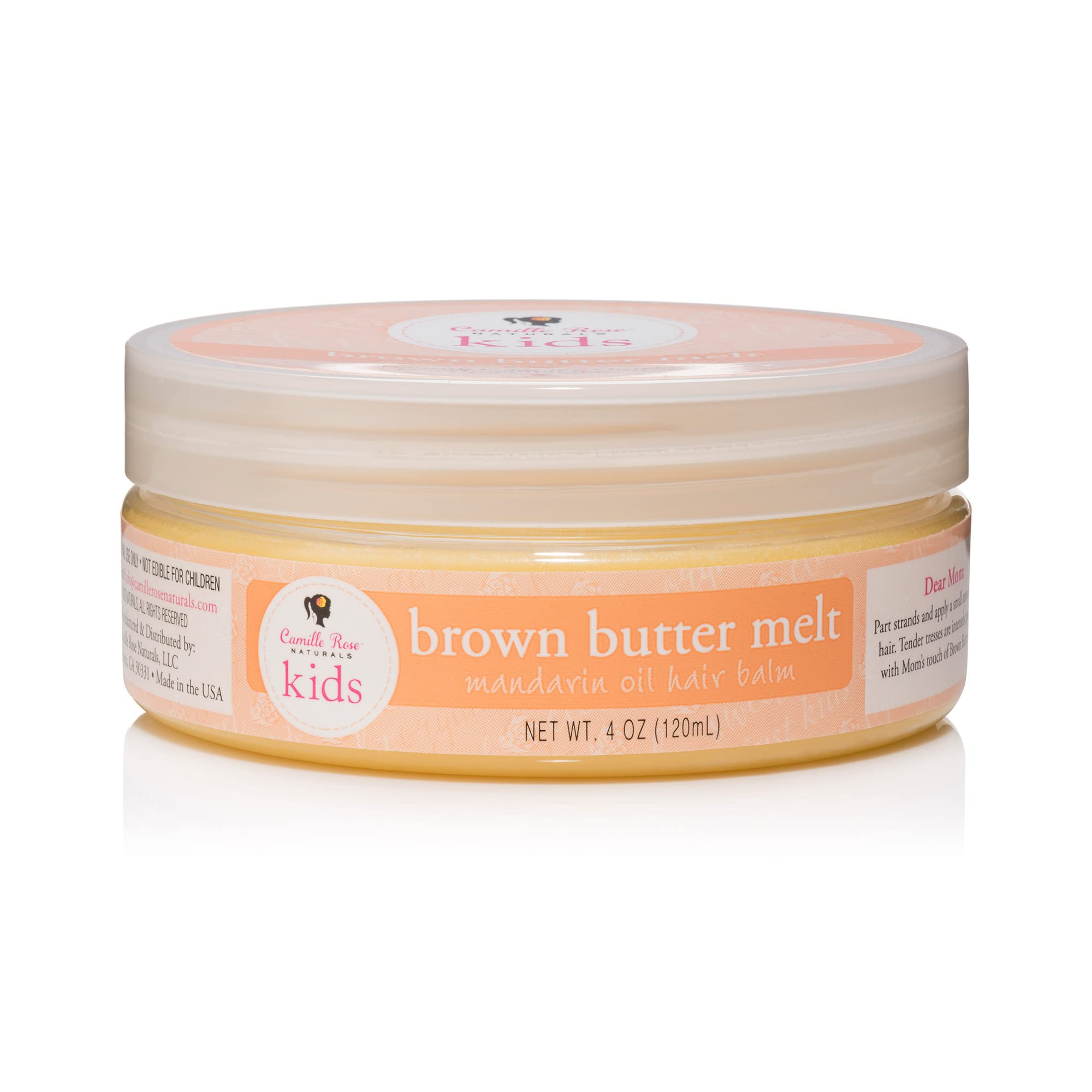Camille Rose Kids Brown Butter Melt Mandarin Oil Hair Balm Helps To Sooth Scalp