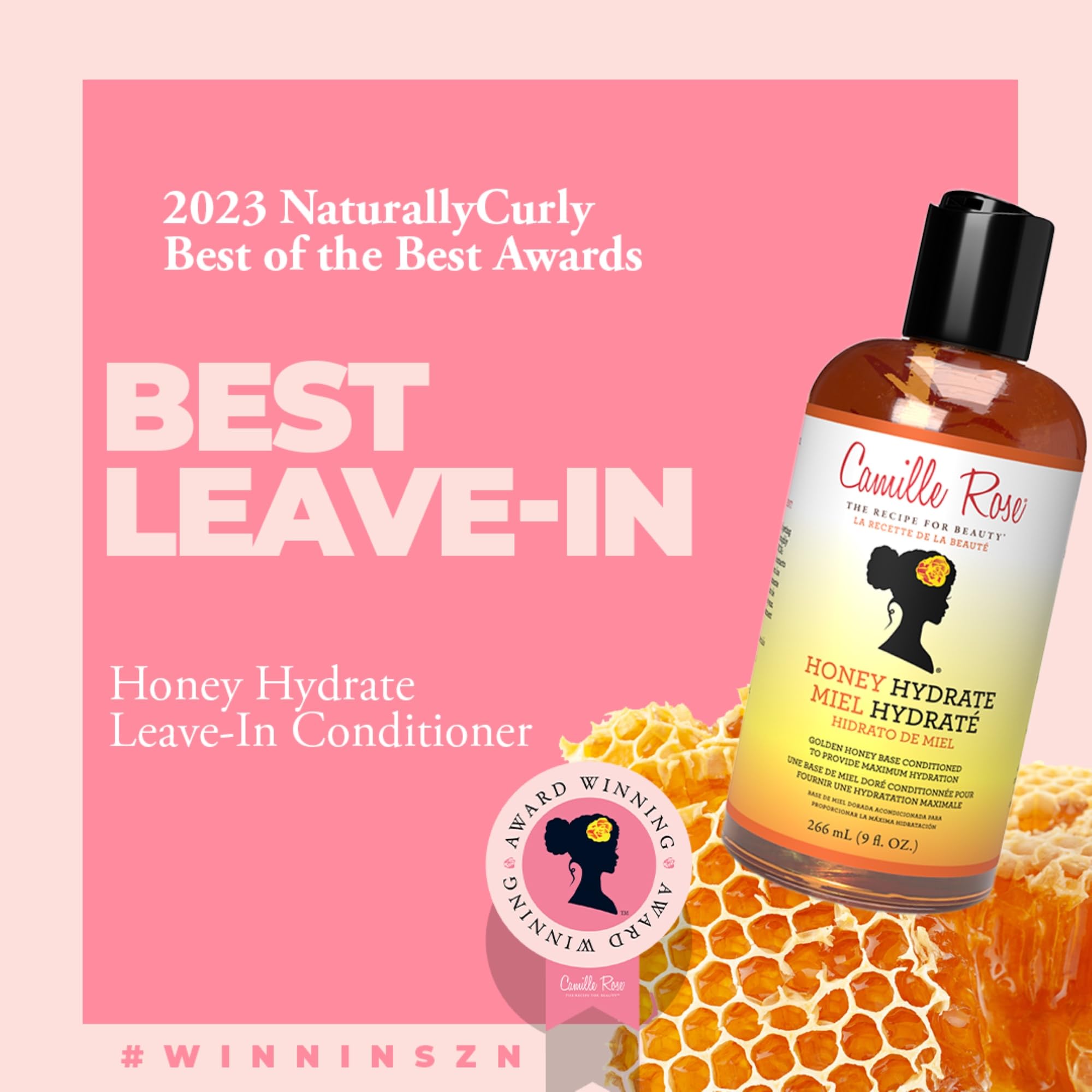 Camille Rose Honey Hydrate Leave In Conditioner With Aloe and Olive Oil To - Thumbnail 3