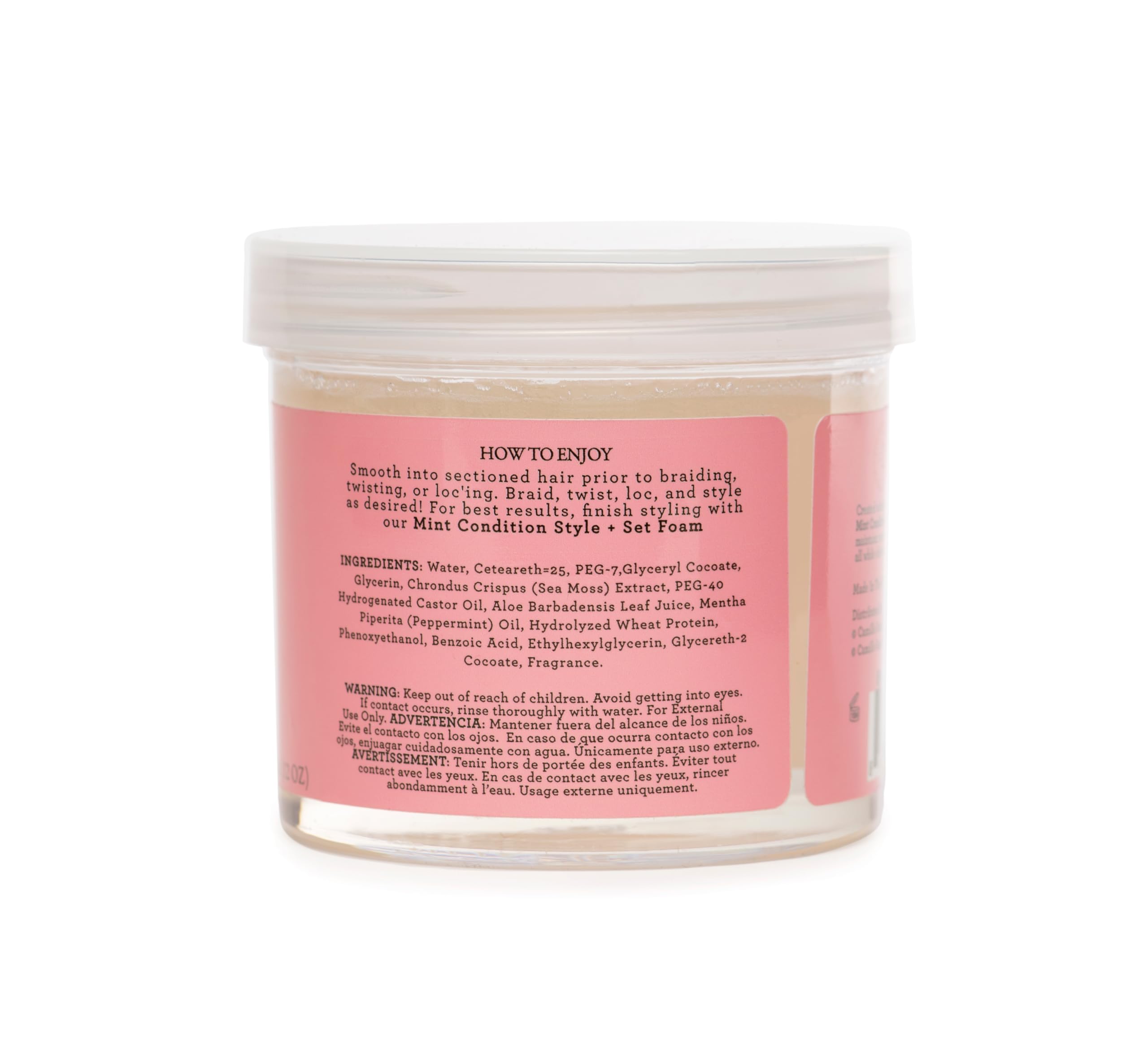 Camille Rose Braiding Gel Mint Condition Sea Moss Aloe Vera Braid Gel for Dry - Thumbnail 2