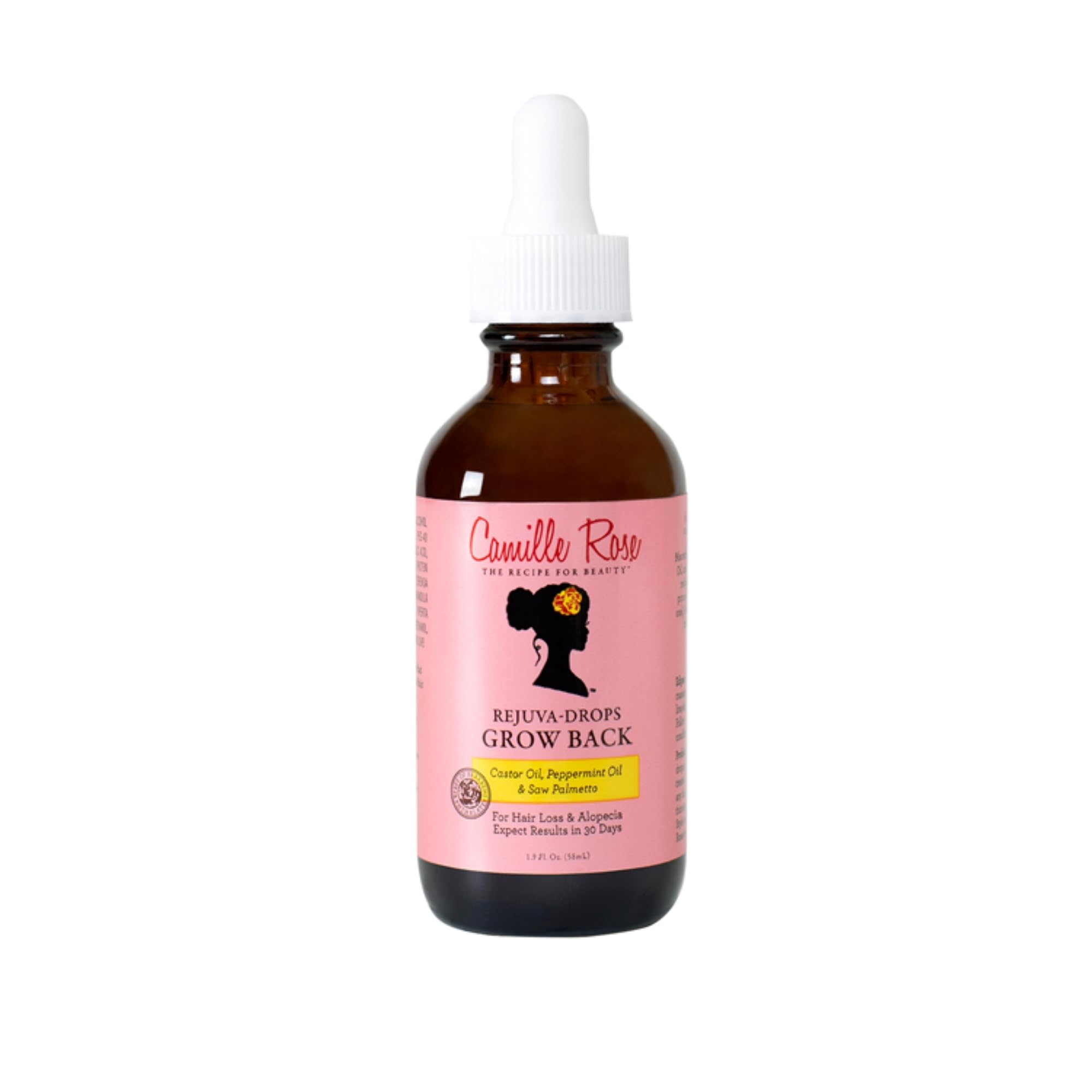Camille Rose Rejuva Grow Back Drops With Castor Oil Peppermint Oil and Saw