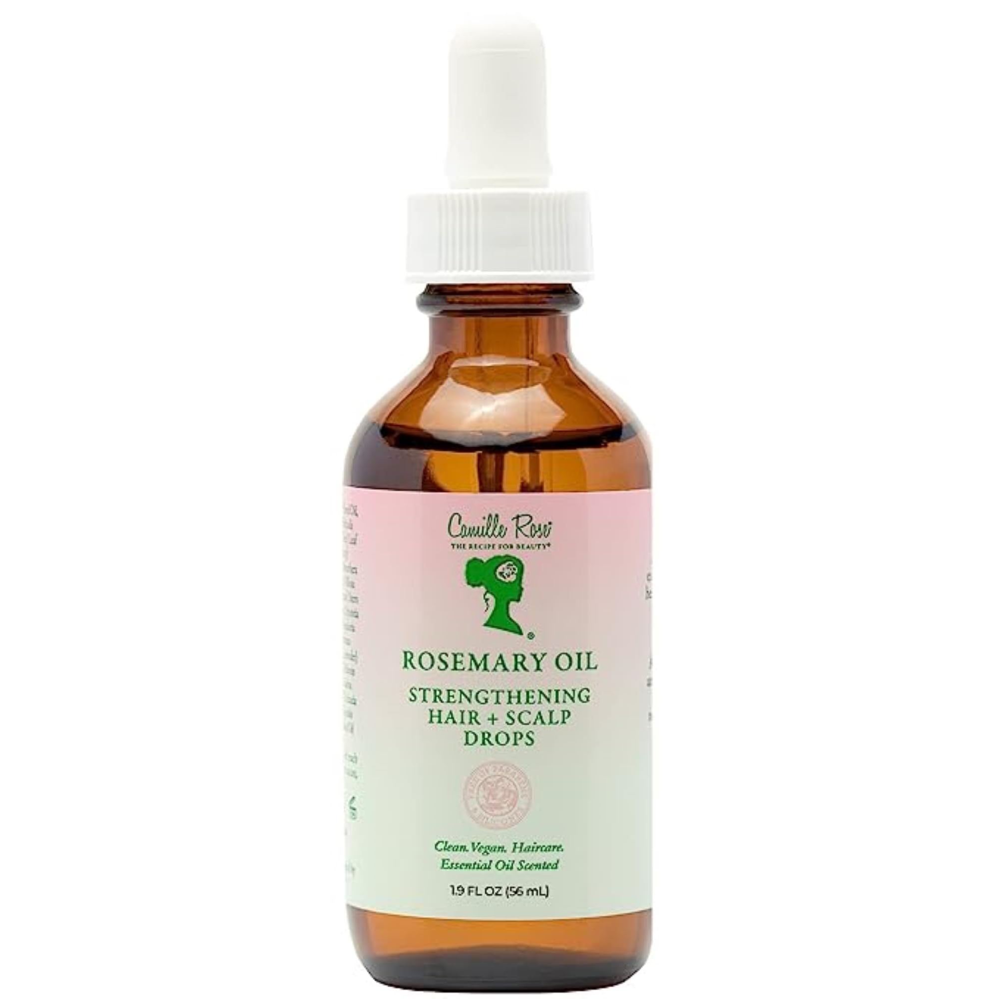 Camille Rose Rosemary Oil Strengthening Hair + Scalp Drops Castor Peppermint
