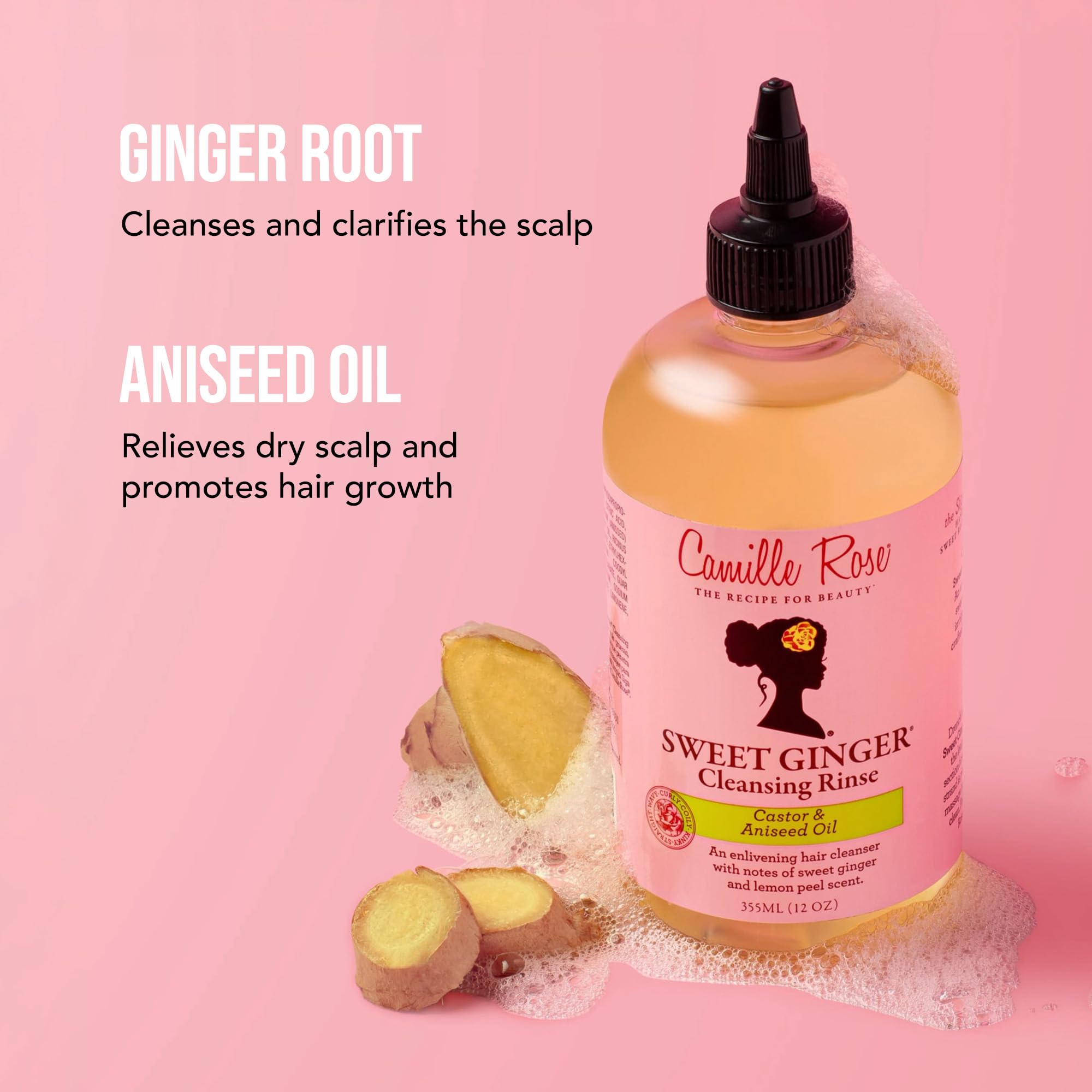 Camille Rose Sweet Ginger Rinse Hair and Scalp Cleanser With Ginger Root and - Thumbnail 3