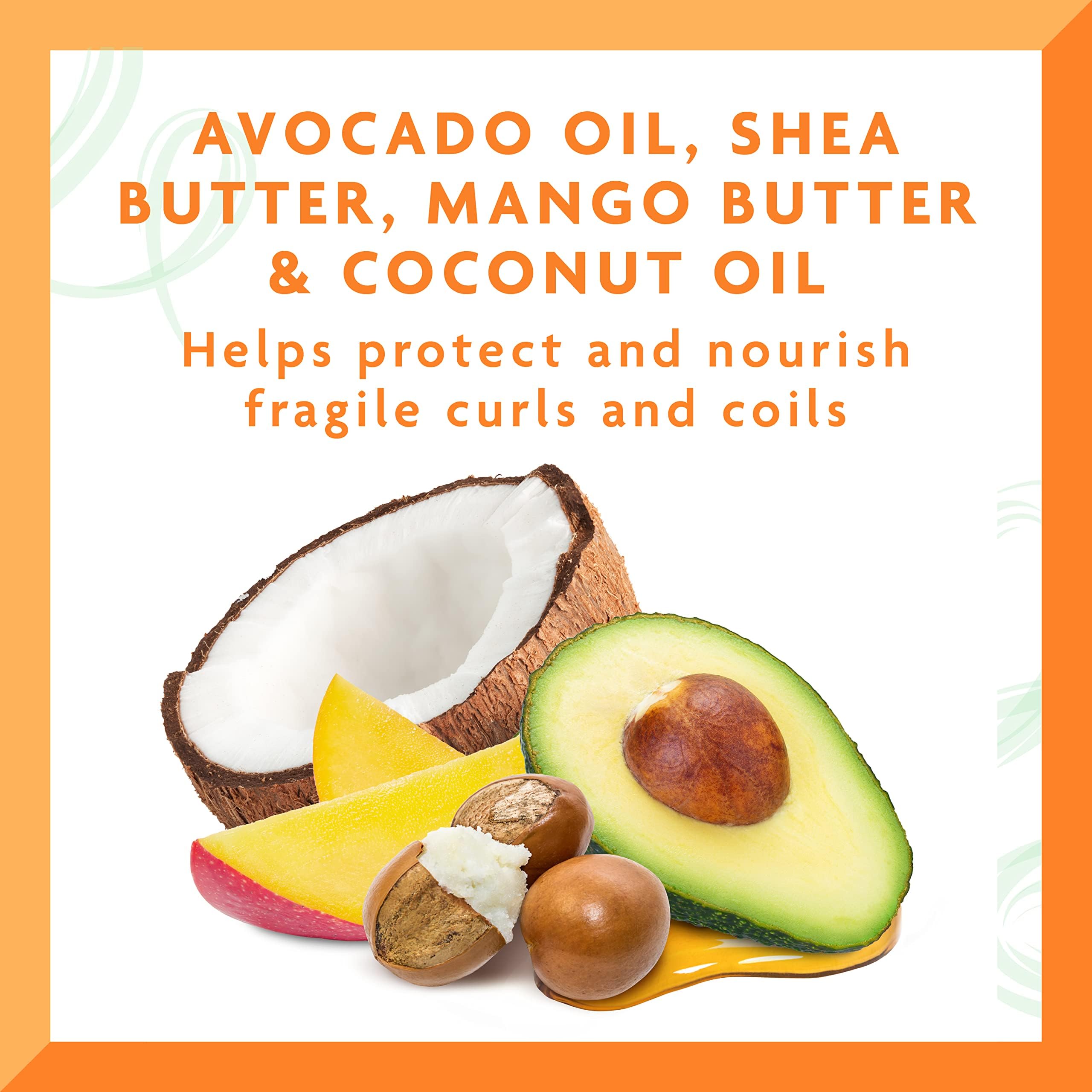 Cantu Avocado Silicone Free Hydrating Curling Hair Styling Cream With Shea - Thumbnail 3