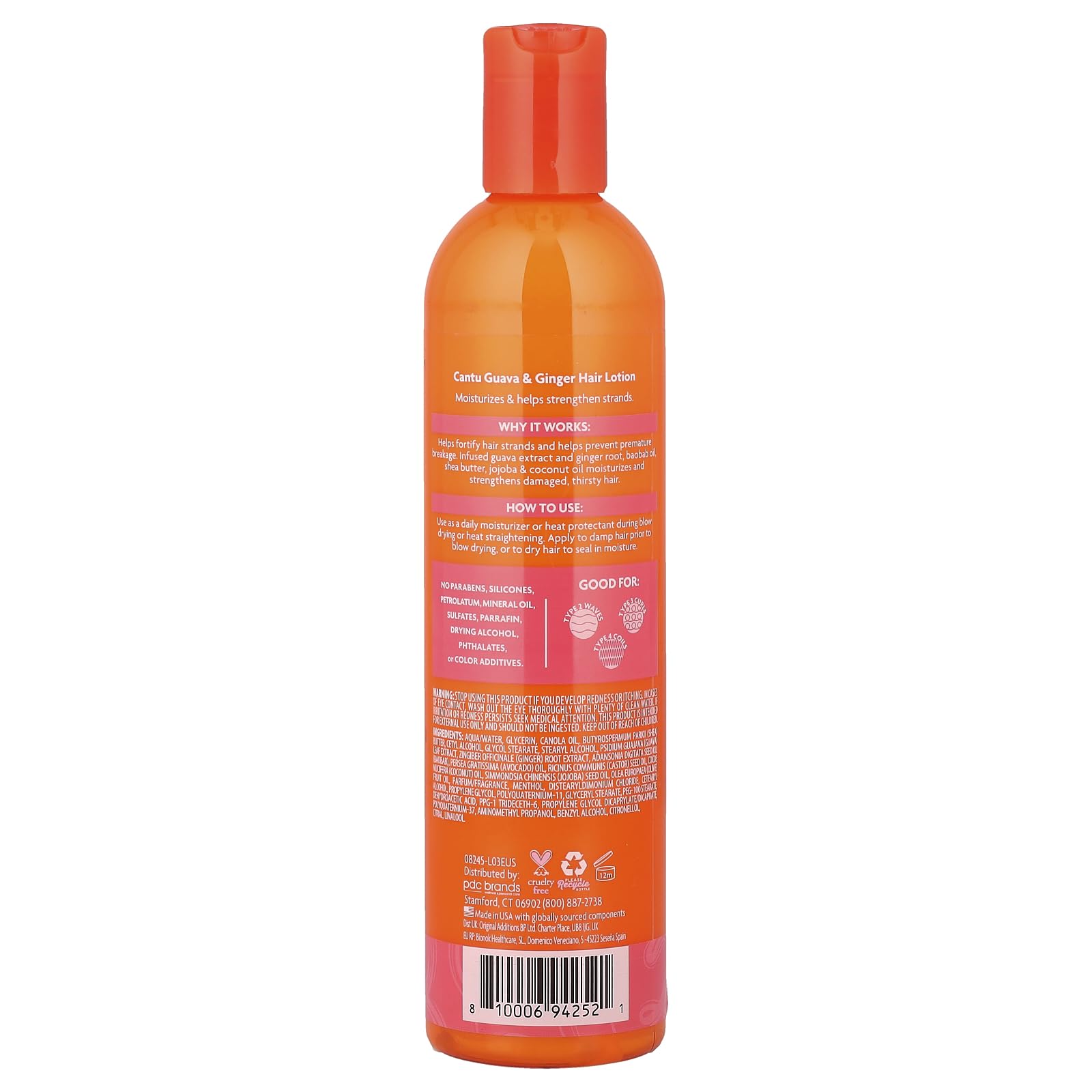 Cantu Guava Ginger Hair Lotion 12 Fl Oz 354 ml - Thumbnail 2
