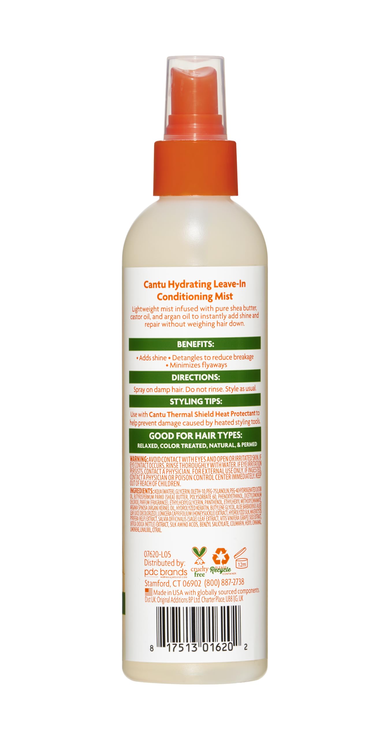 Cantu Shea Butter Hydrating Leave In Conditioning Mist 8 Fluid Ounce - Thumbnail 2