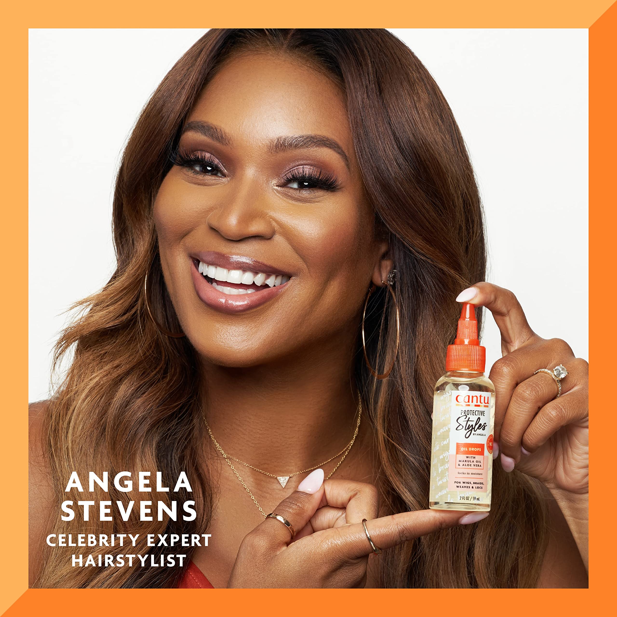 Cantu Protective Styles By Angela Daily Oil Drops With Tea Tree Oil 2 oz - Thumbnail 2