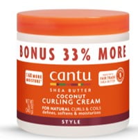 Cantu Shea Butter for Natural Hair Coconut Curling Cream Bonus . Jar 12 oz