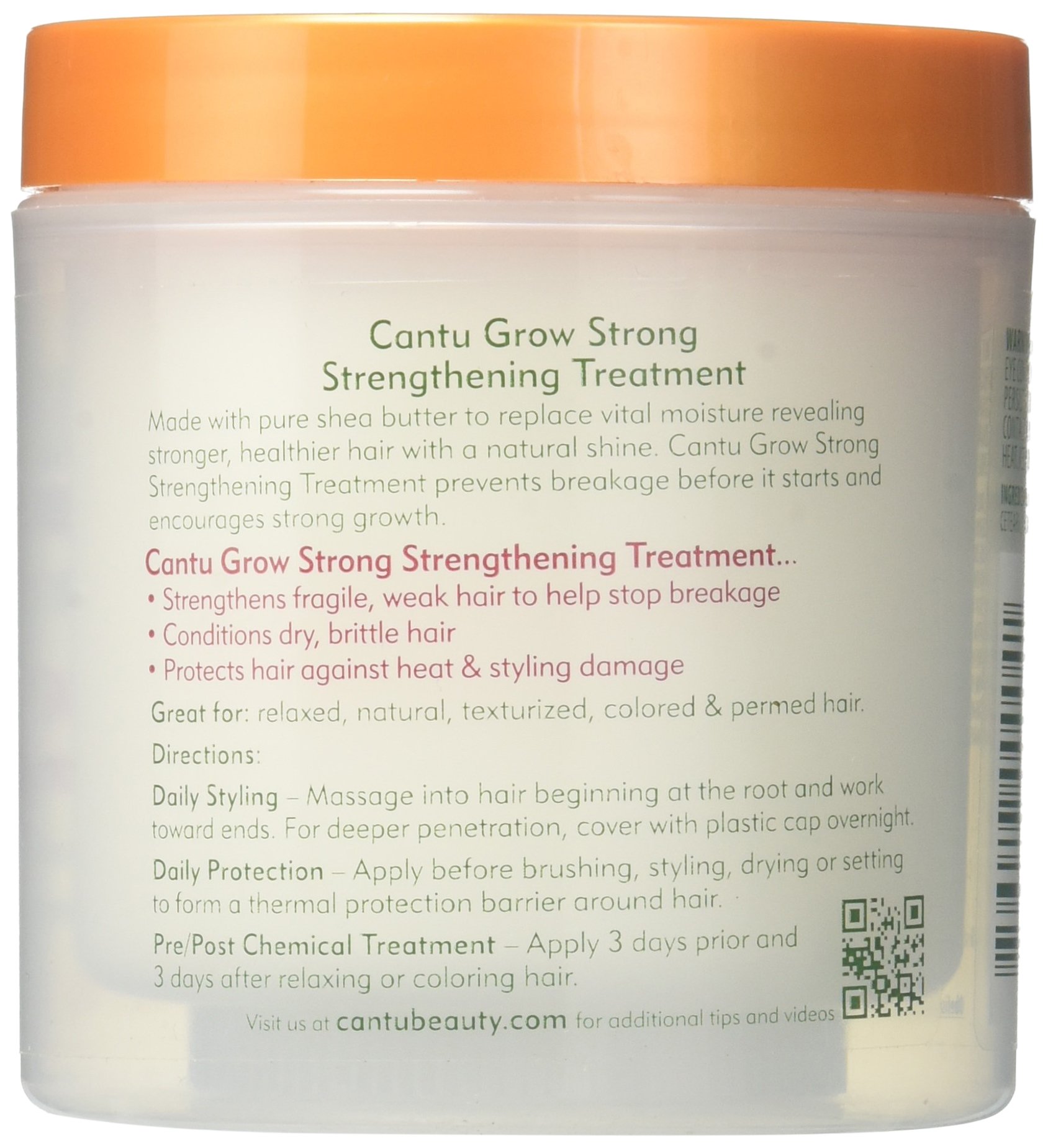 Cantu Shea Butter Grow Strong Strengthening Treatment 177 ml (6 oz) - Thumbnail 2