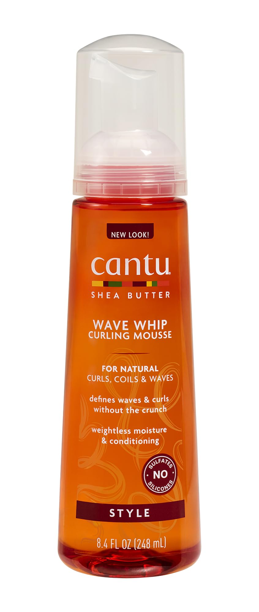 Dr Teal's Cantu Natural Hair Wave Whip Curling Mousse 8.4 oz