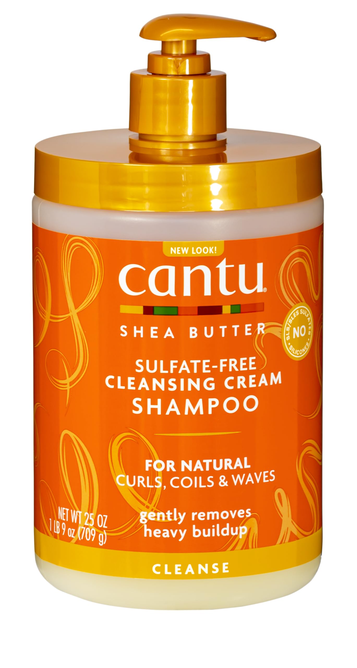 Cantu Sulfate Free Cleansing Cream Shampoo With Shea Butter for Natural Hair 25