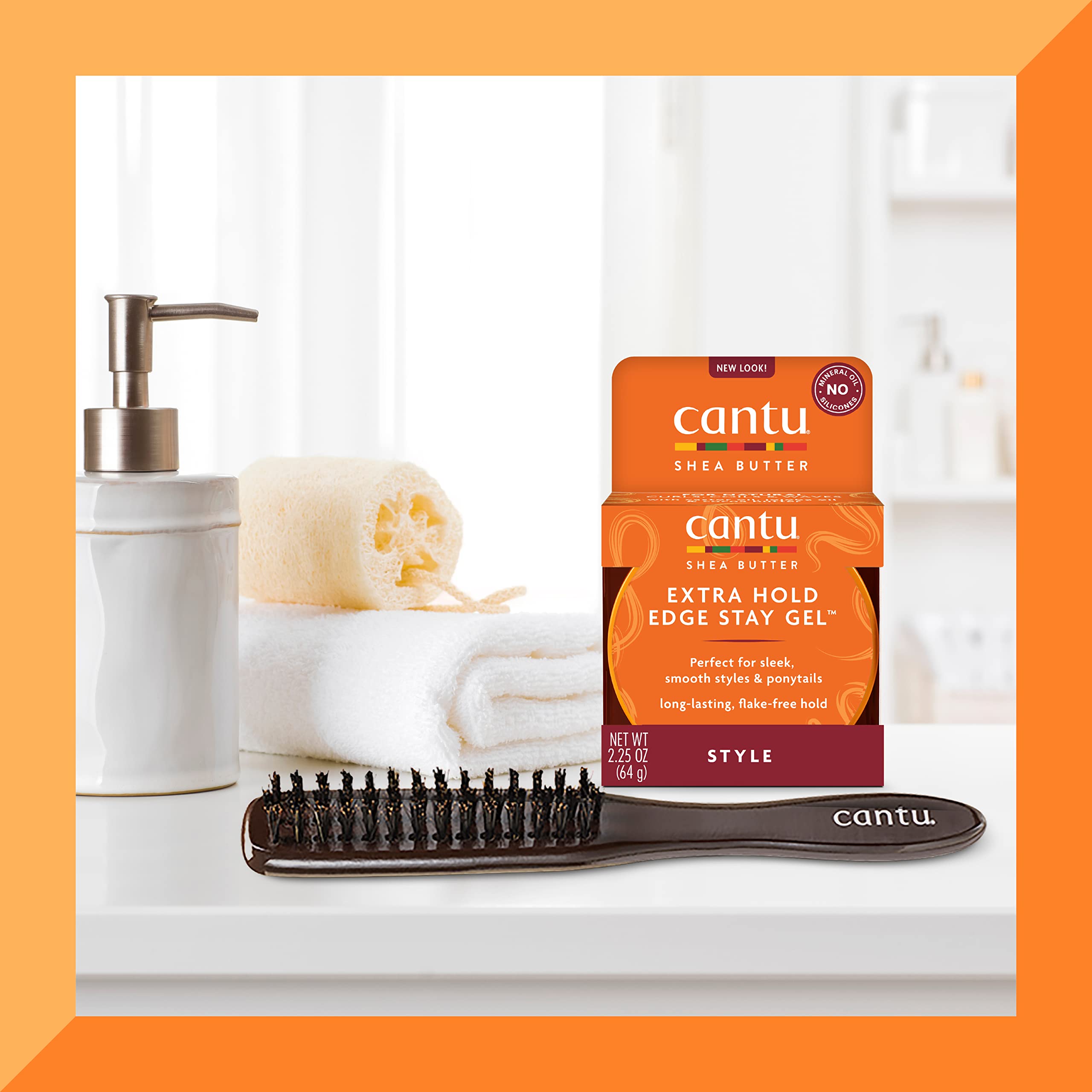 Cantu Hair Accessories Updo Natural Bristle Brush - Thumbnail 2