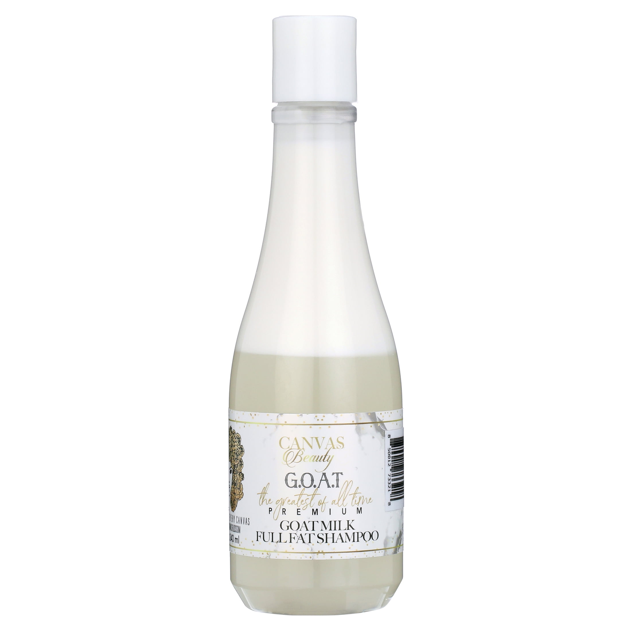 Canvas Beauty Goat Milk Full Fat Shampoo 8 Fl. Oz. All Hair Types Moisturizing