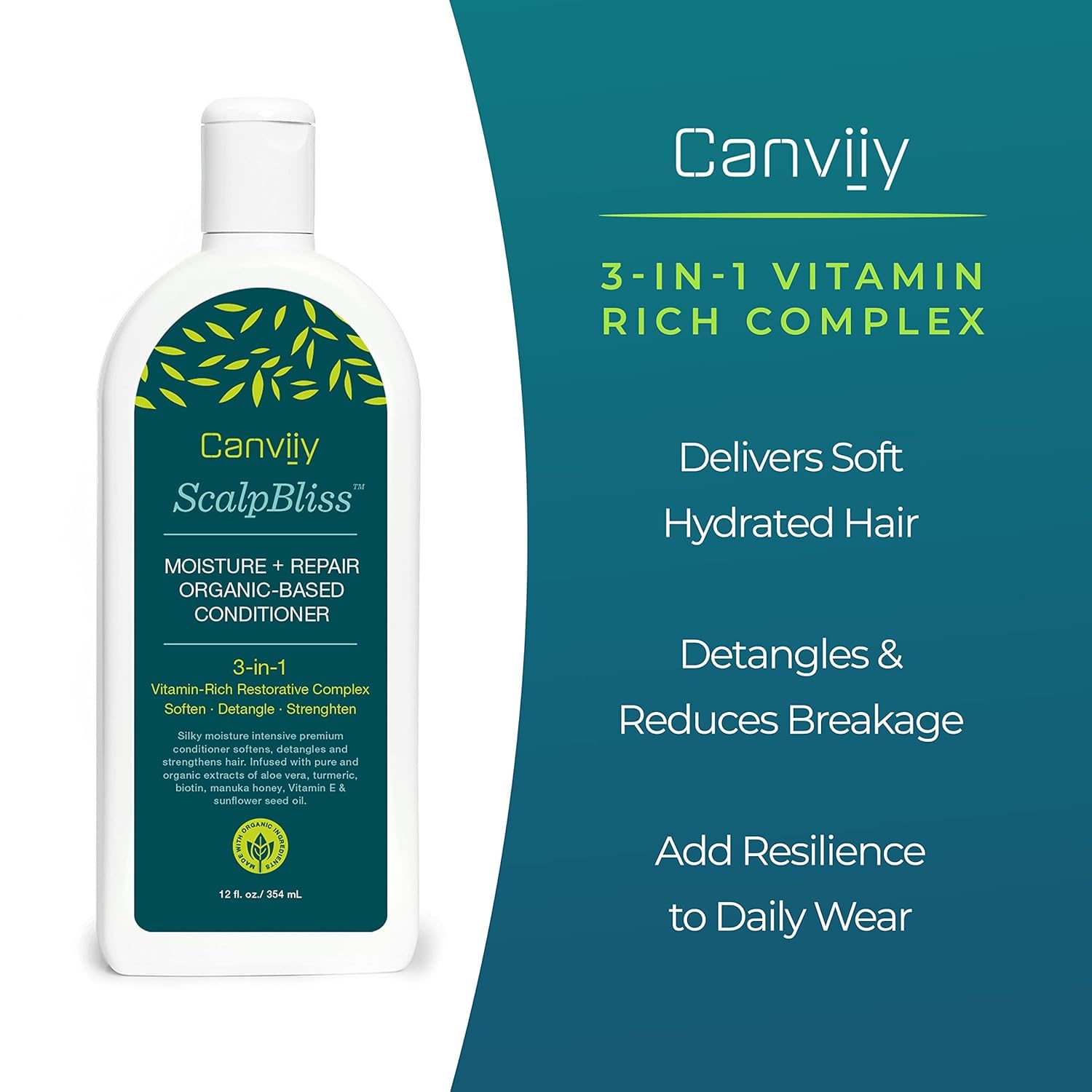 Canviiy Scalpbliss Moisture + Repair Organic Based Conditioner Designed With A - Thumbnail 3