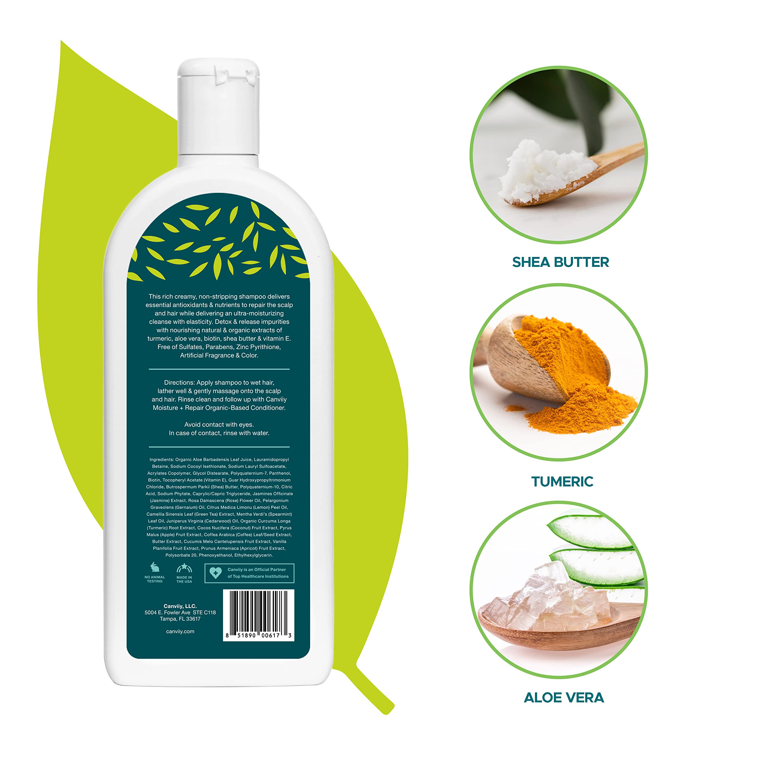 Canviiy Scalpbliss Moisture + Repair Organic Based Shampoo Moisturizing Gentle - Thumbnail 2