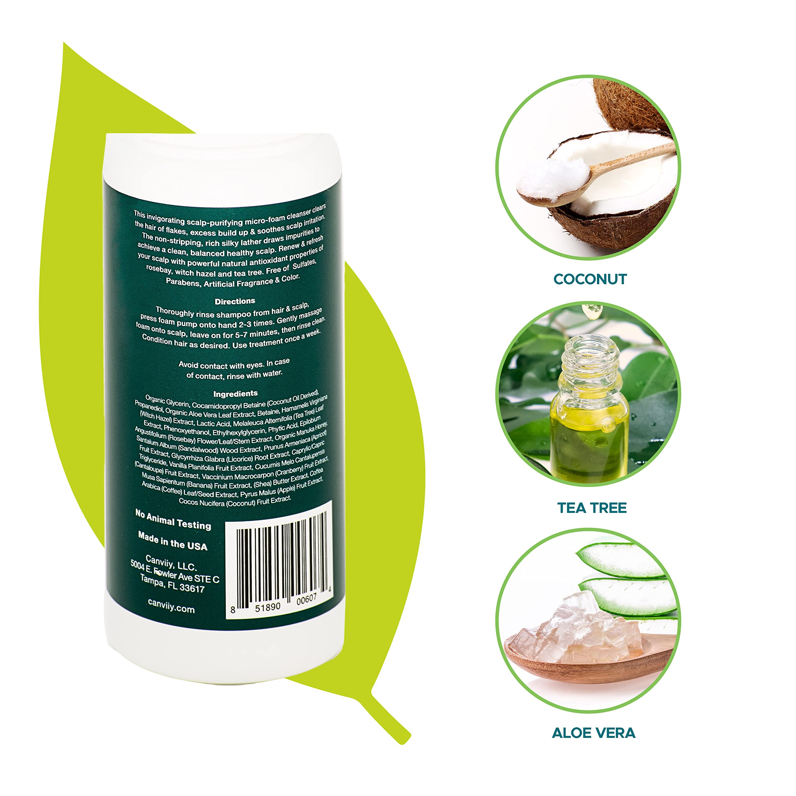 Canviiy Scalpbliss Soothing Scalp Purifying Foam Treatment To Clear Flakes