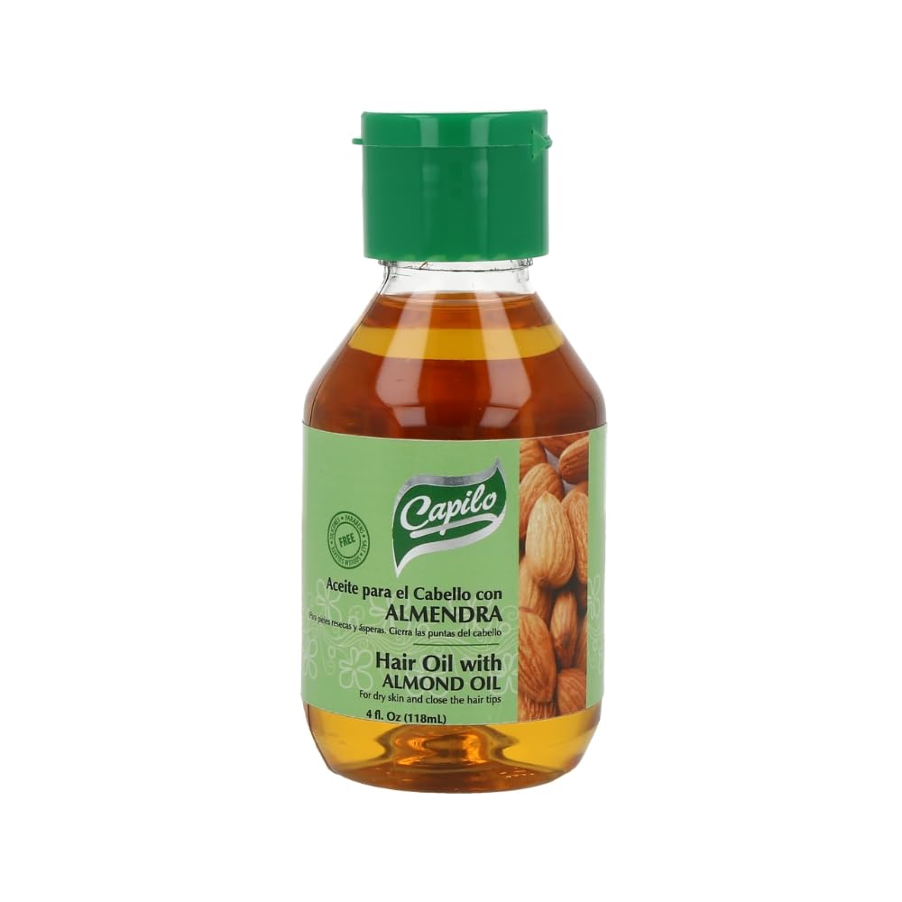 Capilo Almond Oil for Hair Skin Deep Moisture Nourishment Strengthens Hair