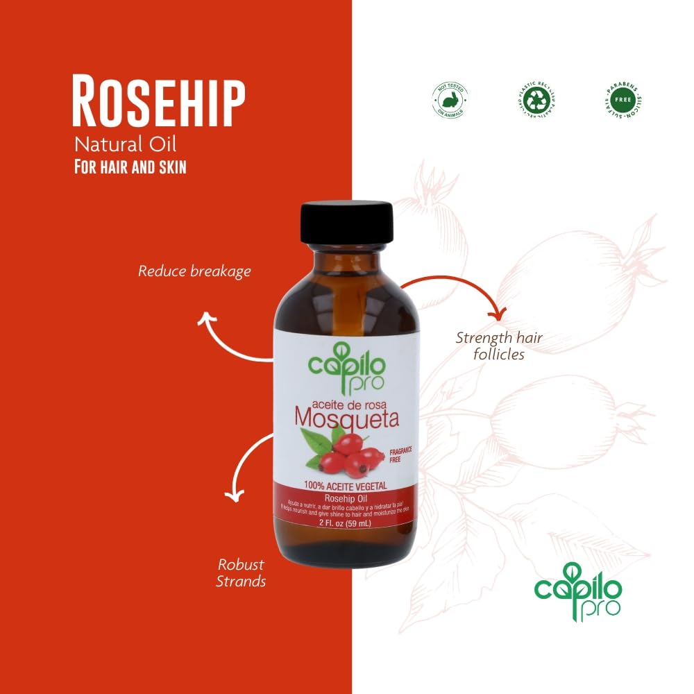 Capilo Pro Rose Hip Oil 2 oz - Thumbnail 2