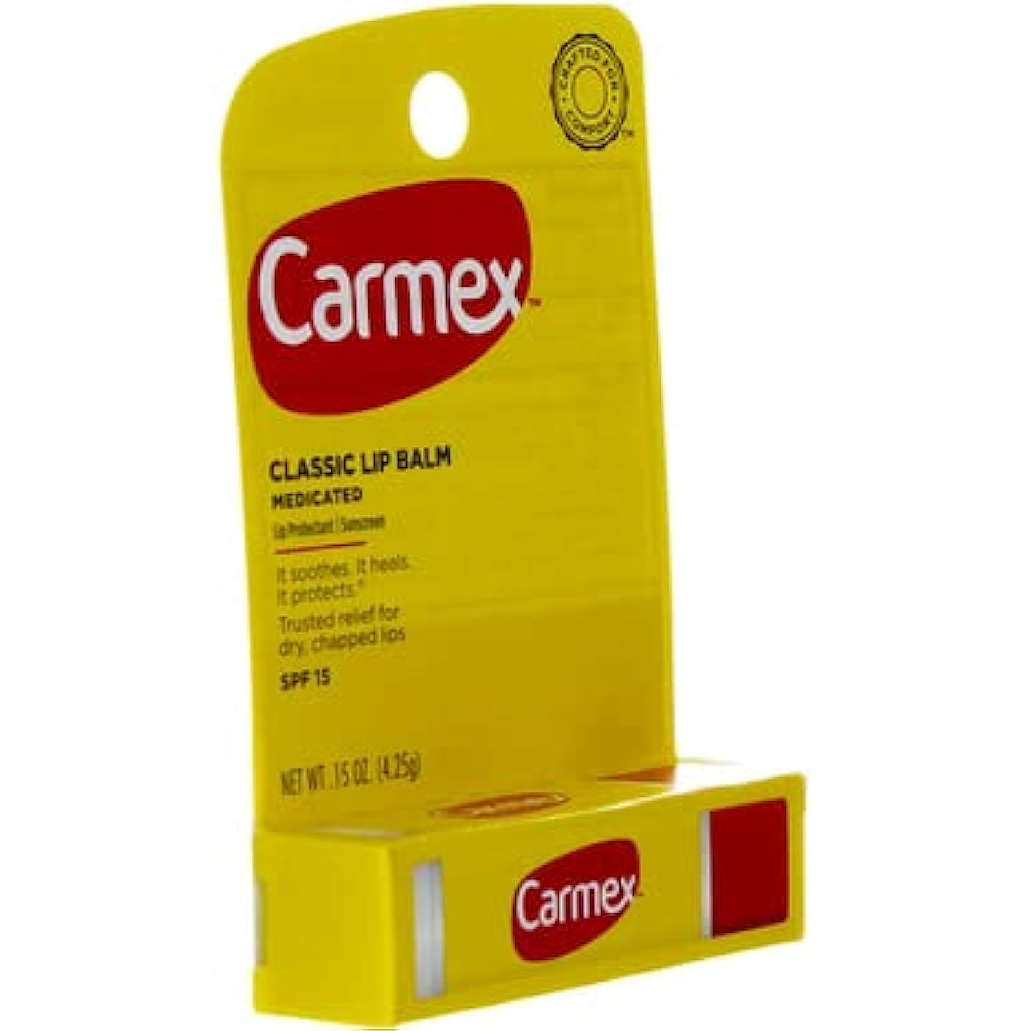 Carmex Classic Lip Balm Lip Protectant Sunscreen Spf 15 0.15 oz - Thumbnail 3
