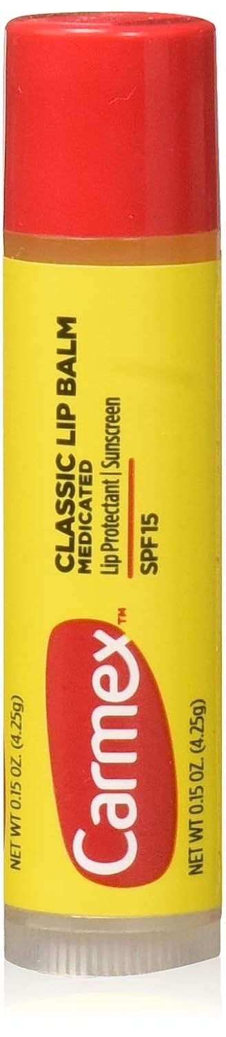 Carmex Classic Lip Balm Lip Protectant Sunscreen Spf 15 0.15 oz