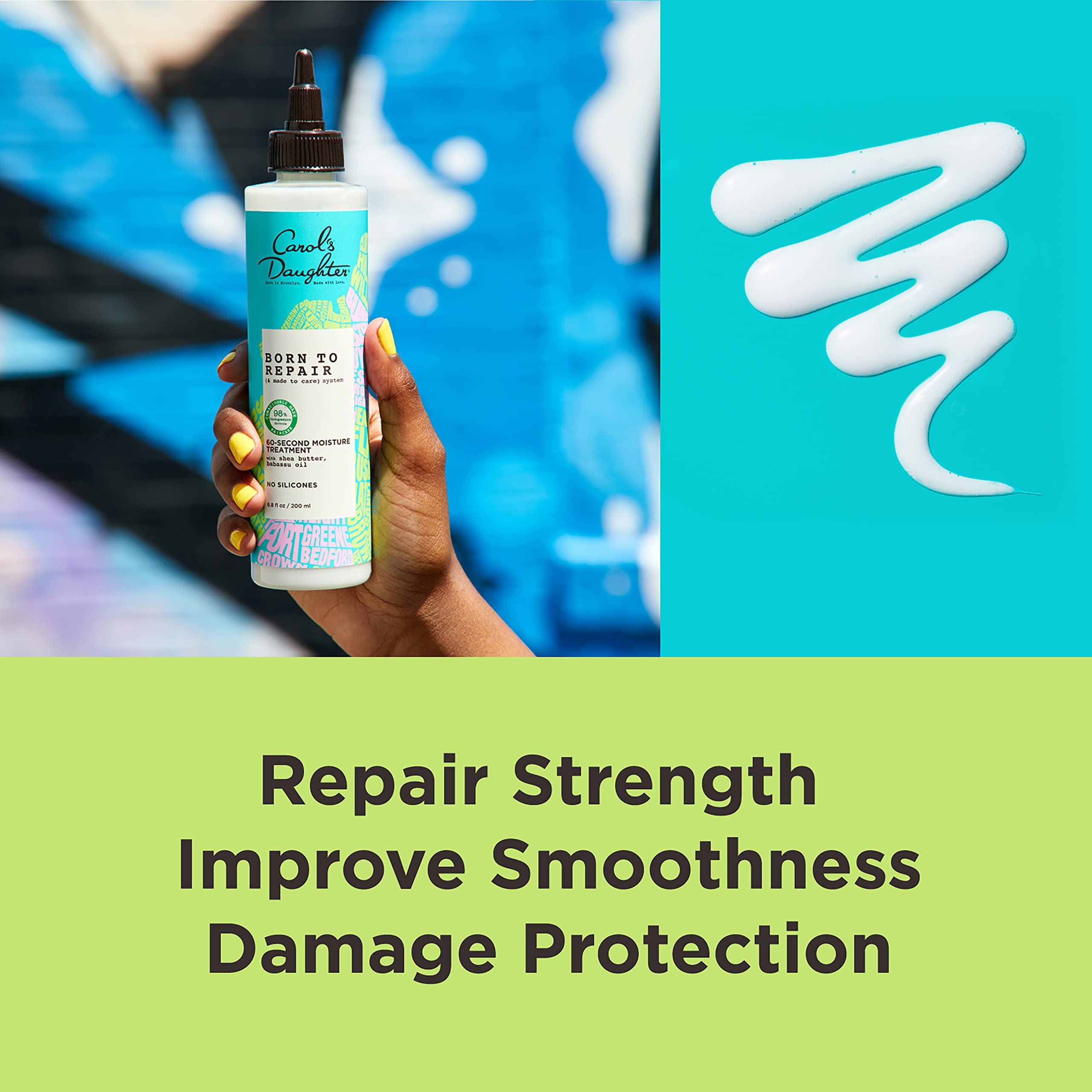 Carol's Daughter Born To Repair 60 Second Moisture Hair Treatment Hydrating - Thumbnail 3