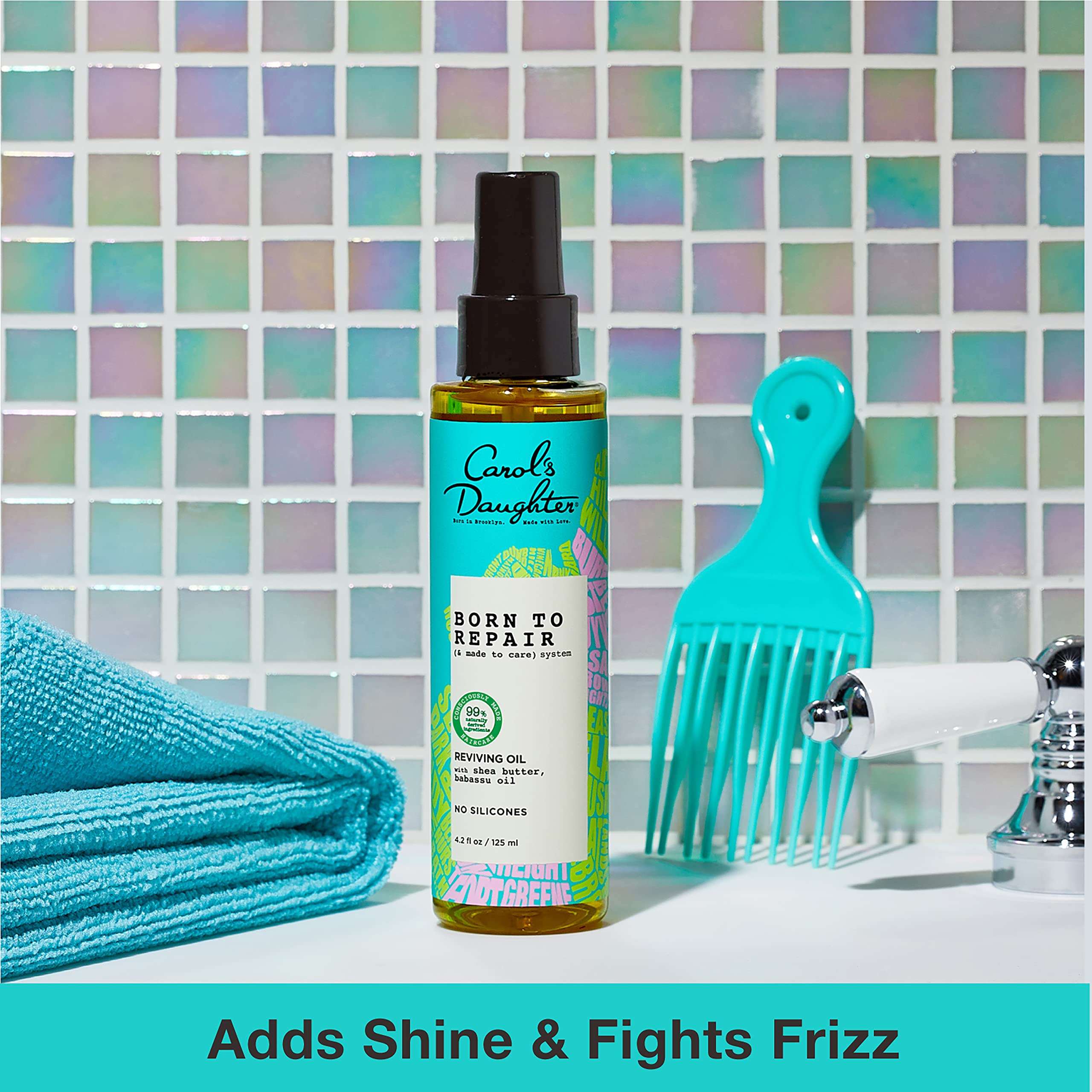 Carol's Daughter Born To Repair Reviving Hair Oil for Dry Damaged Hair All Curl - Thumbnail 2