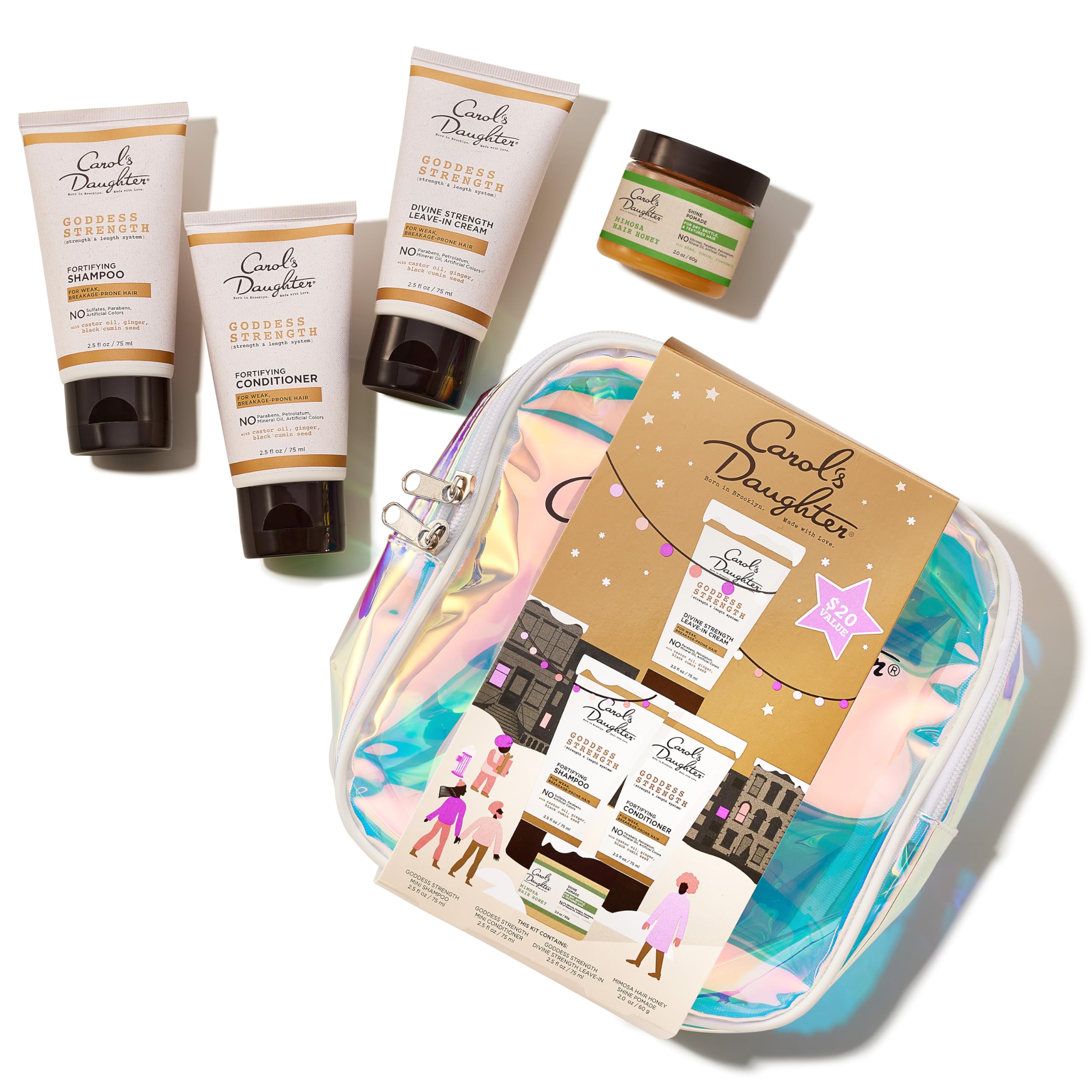 Carol's Daughter Goddess Strength Mini Hair Products Travel Shampoo Conditioner (Set) - Thumbnail 3