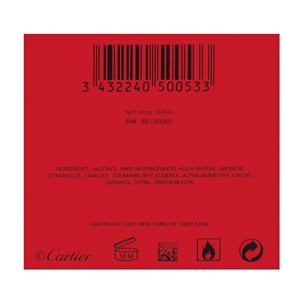 Pasha de Cartier Edition Noire For Men EDT 5 oz - Thumbnail 2