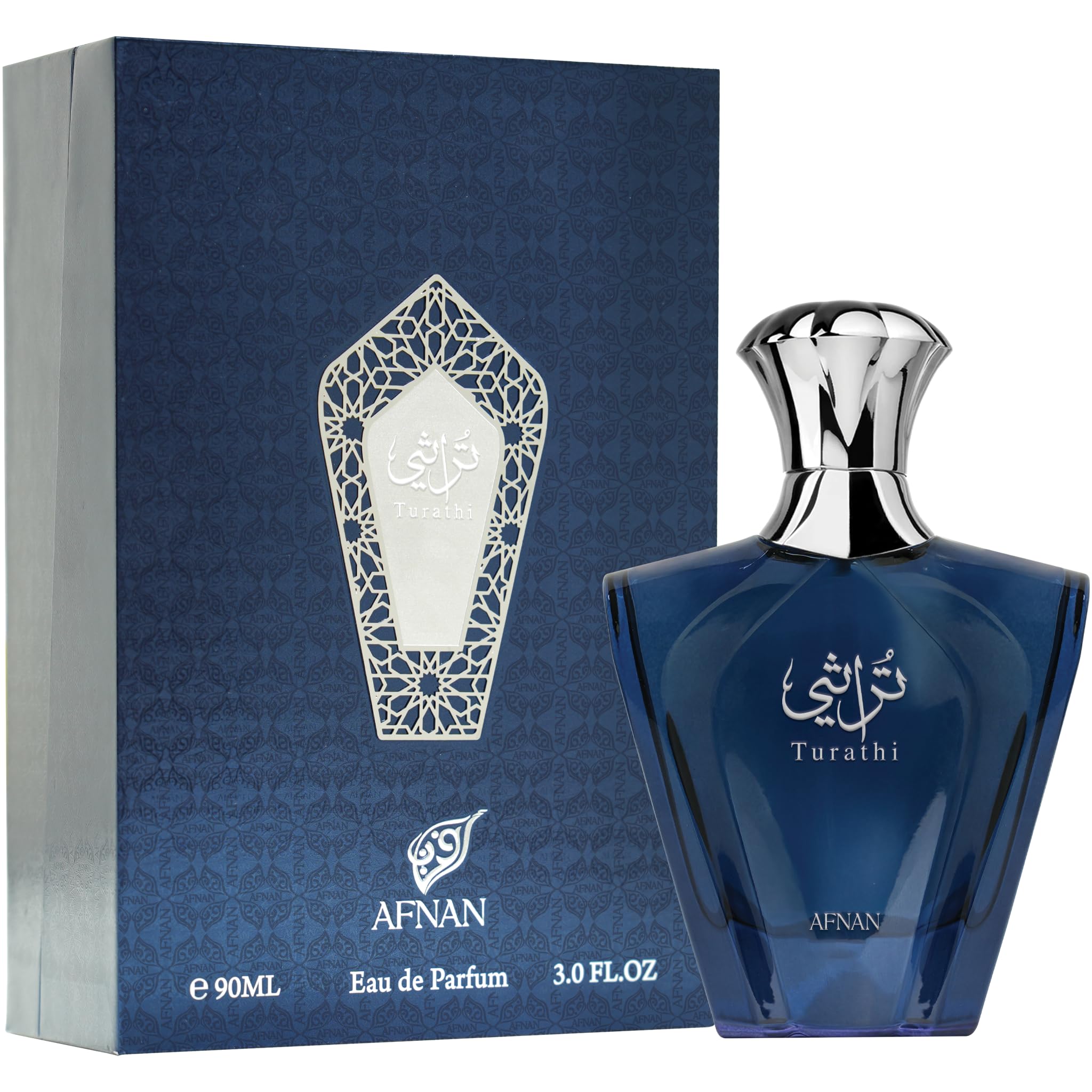 Afnan Turathi Blue 3.0 Fl. Oz For Men EDP - Thumbnail 3