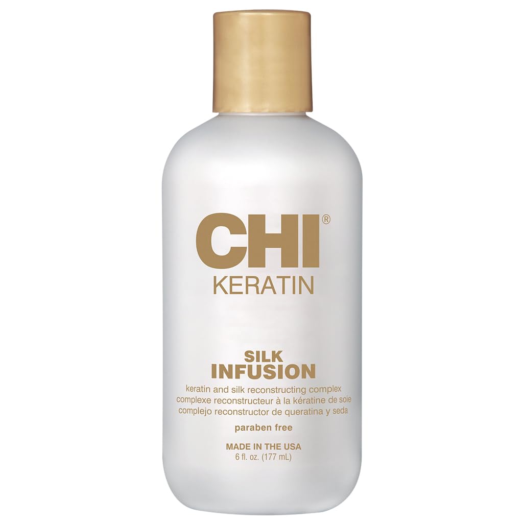 Chi Keratin Silk Infusion Hydrating Hair Serum for Restoring Softness Shine