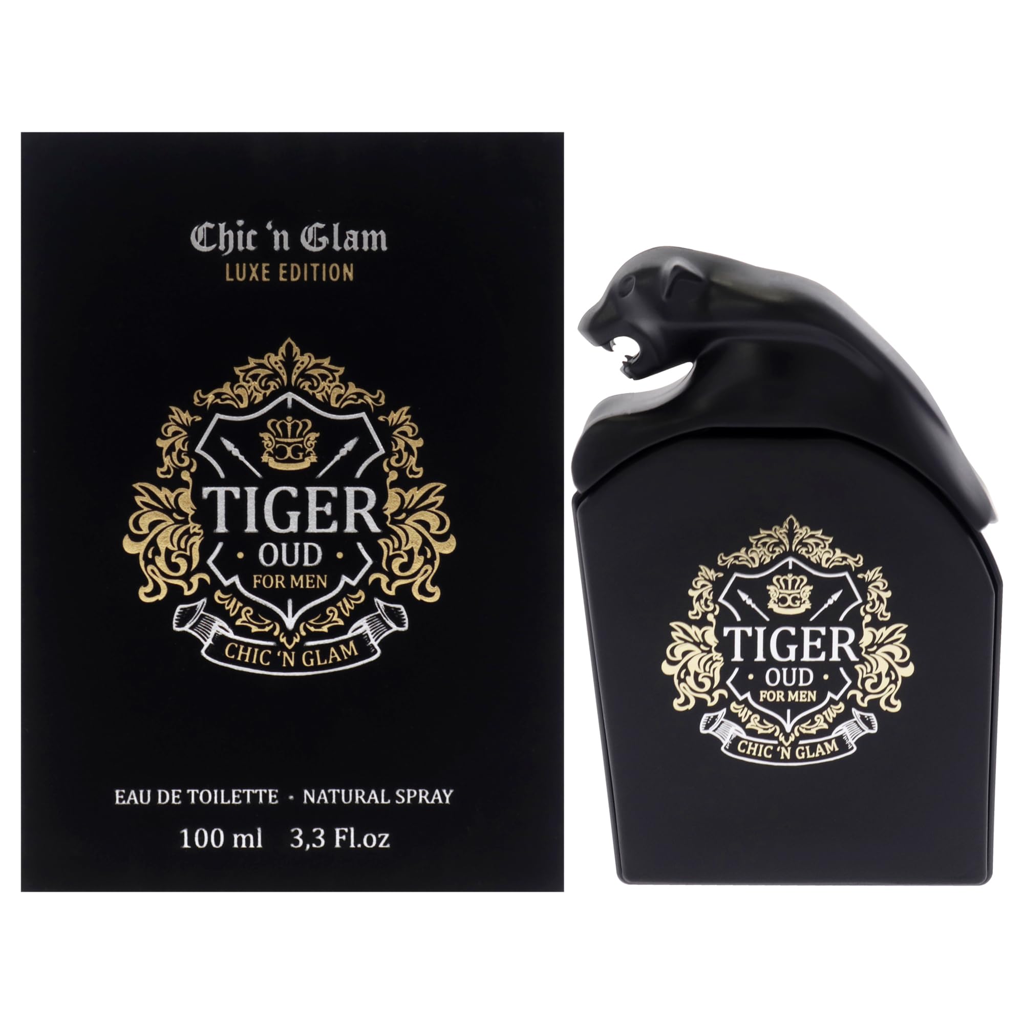 CHIC 'N GLAM TIGER OUD LUXE EDITION(M)EDT SP 3.3oz(LI)