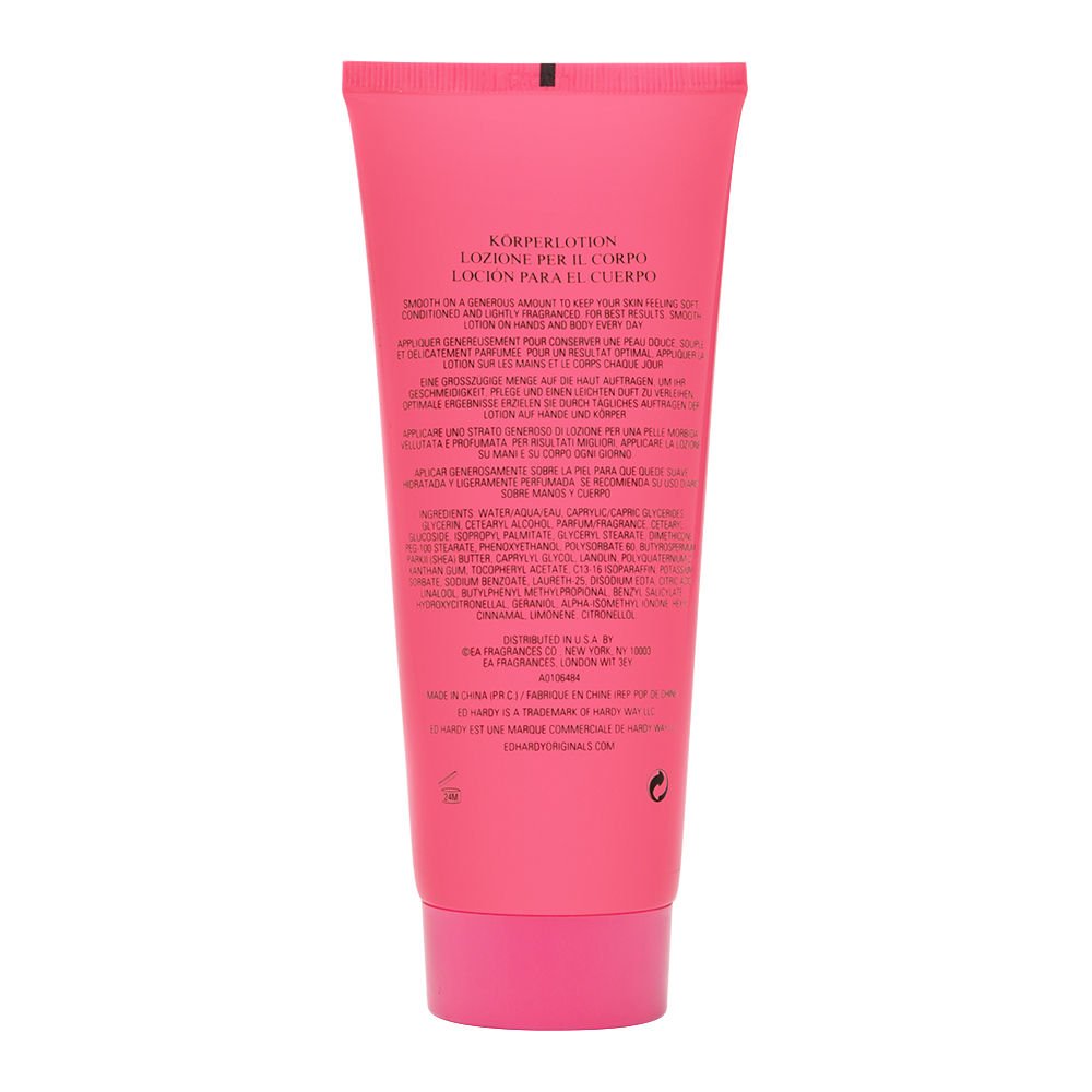 Christian Audigier Ed Hardy Body Lotion For Women 6.8 oz - Thumbnail 2