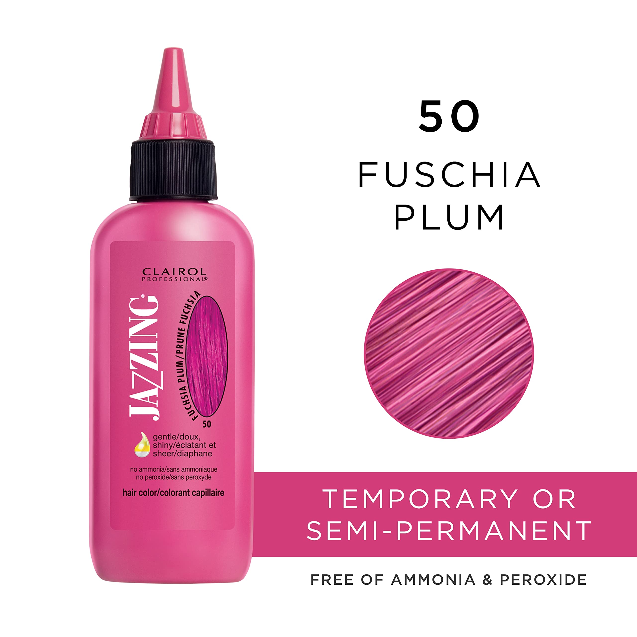 Clairol Professional Jazzing Semi Permanent Hair Color No.50 Fuschia Plum . 3 oz - Thumbnail 2