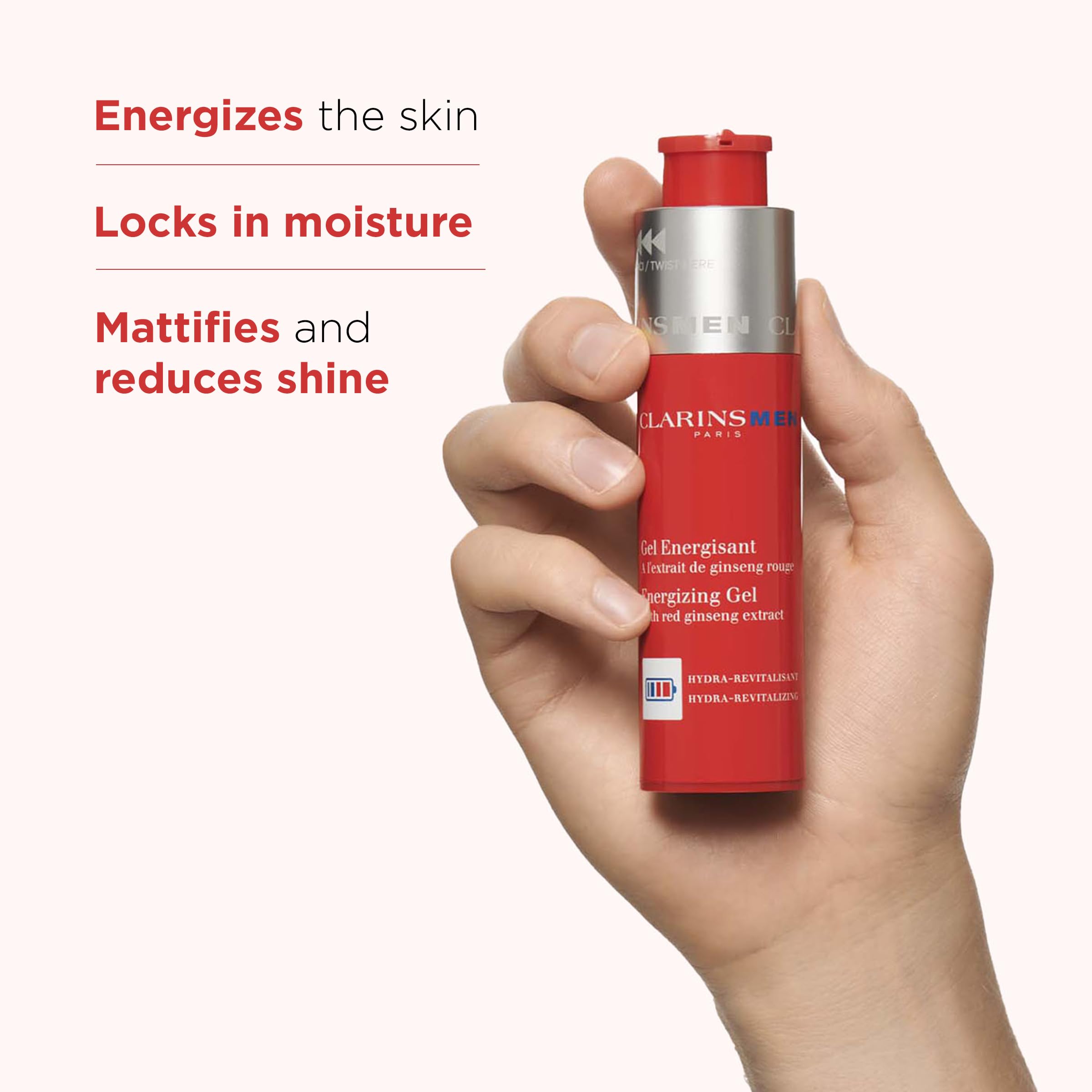 Clarinsmen Energizing Gel | Cool Mattifying Gel Moisturizer | Energizes Skin - Thumbnail 2