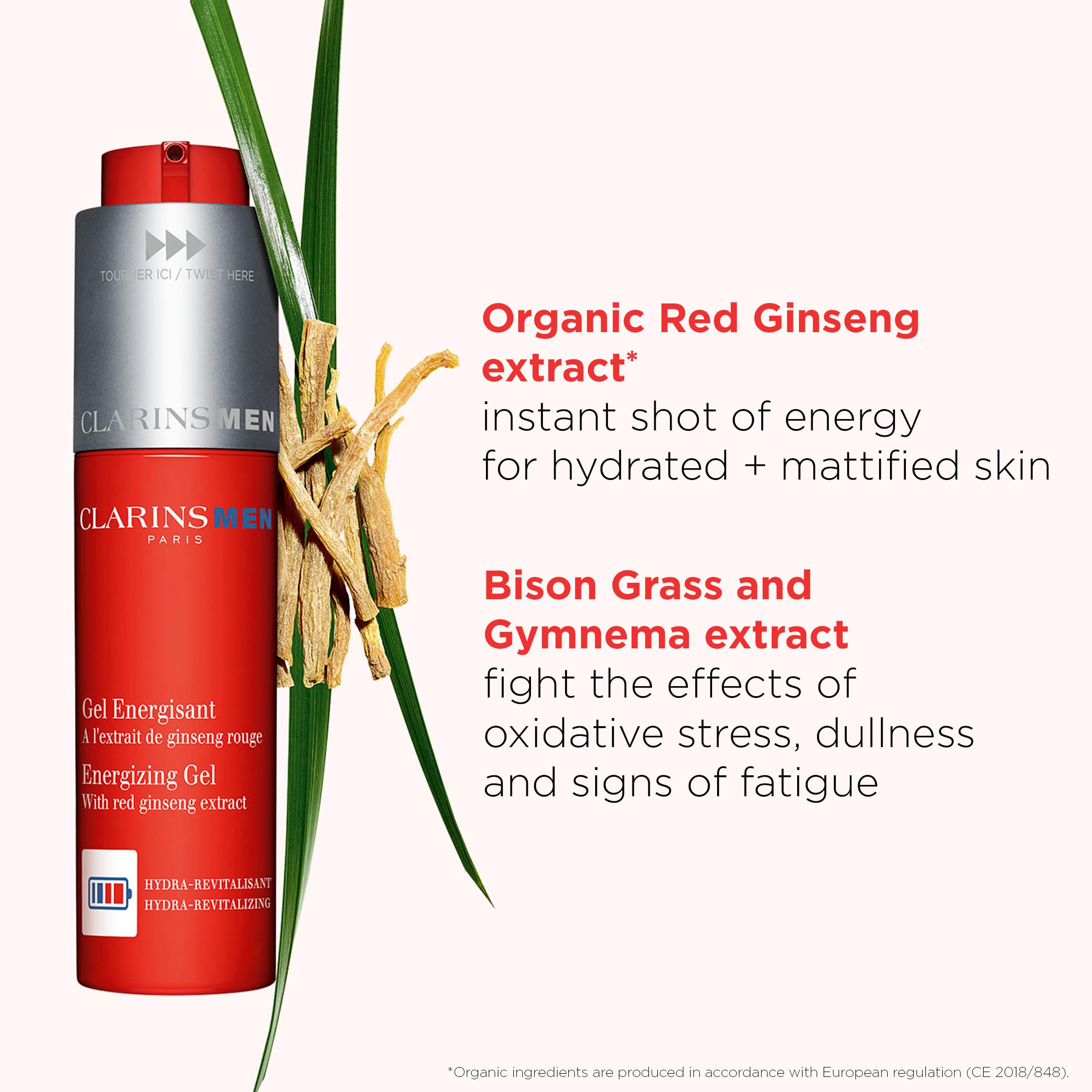 Clarinsmen Energizing Gel | Cool Mattifying Gel Moisturizer | Energizes Skin - Thumbnail 3