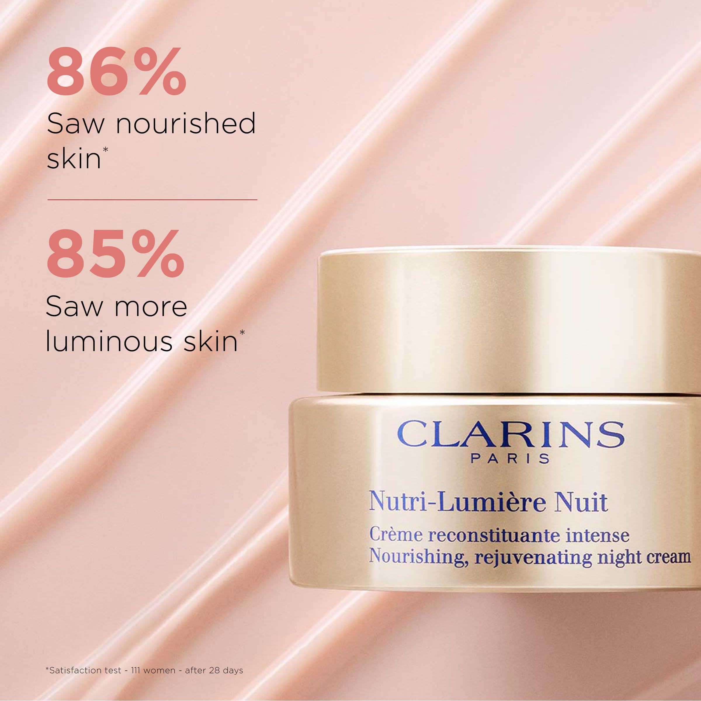 Clarins Nutri Lumière Night Cream | Anti Aging Moisturizer | Nourishes and - Thumbnail 2