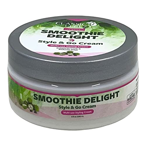 Classic Curlz Smoothie Delight Style and Go Cream for Curly Hair Anti Frizz - Thumbnail 2